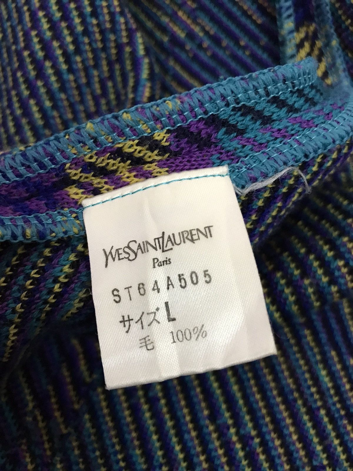 Saint Laurent Paris × Yves Saint Laurent Vintage Yves Saint Laurent knitwear Down Button Jacket Size US L / EU 52-54 / 3 - 7 Thumbnail