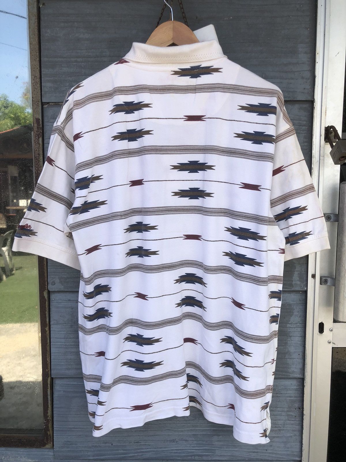 Wrangler Vintage OVP Wrangler Navajo Western Polo Shirt Size US XL / EU 56 / 4 - 7 Thumbnail