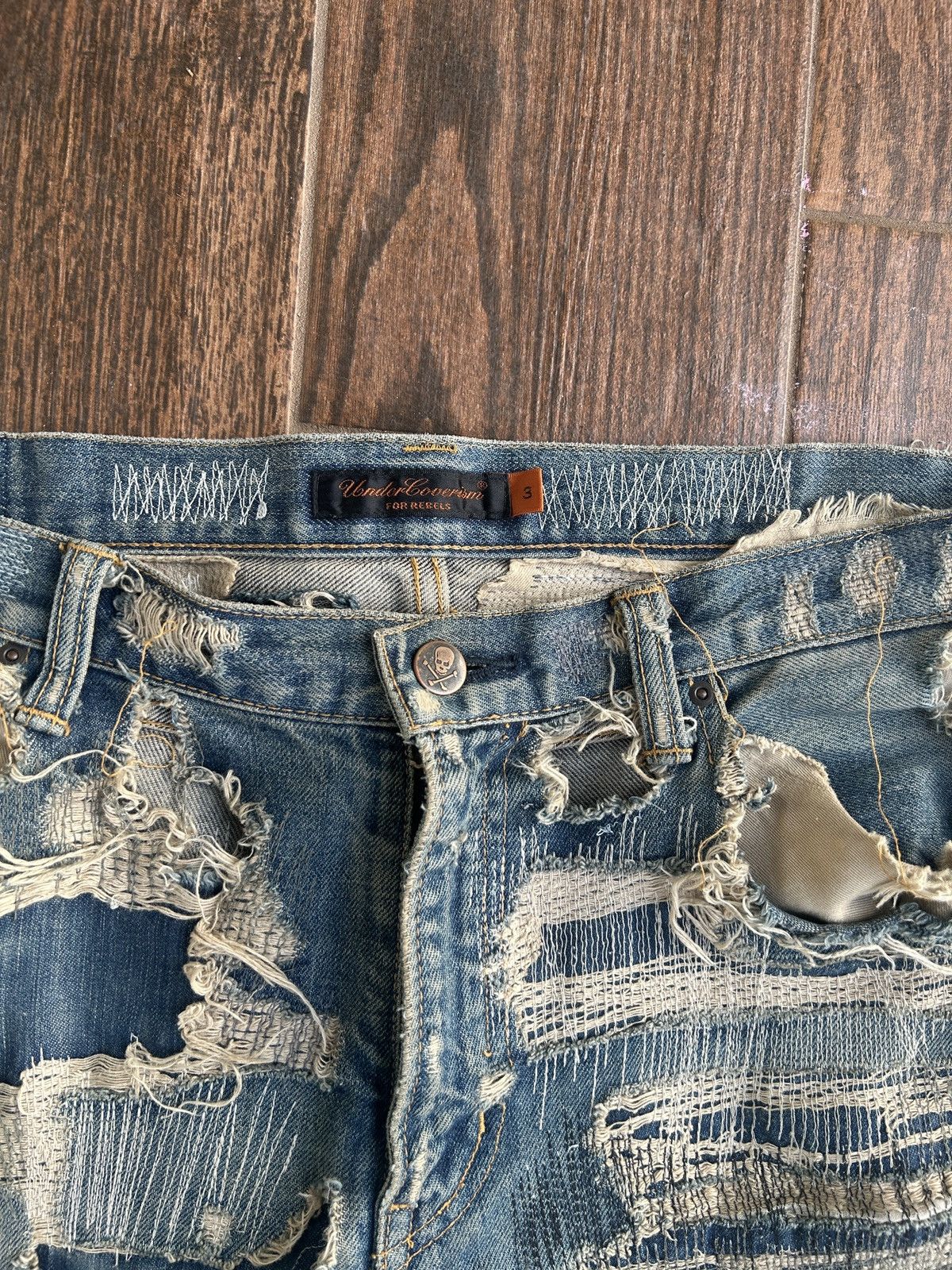 Undercover Undercover AW05 85 SIZE 3 Arts & Crafts Denim Size US 34 / EU 50 - 4 Thumbnail