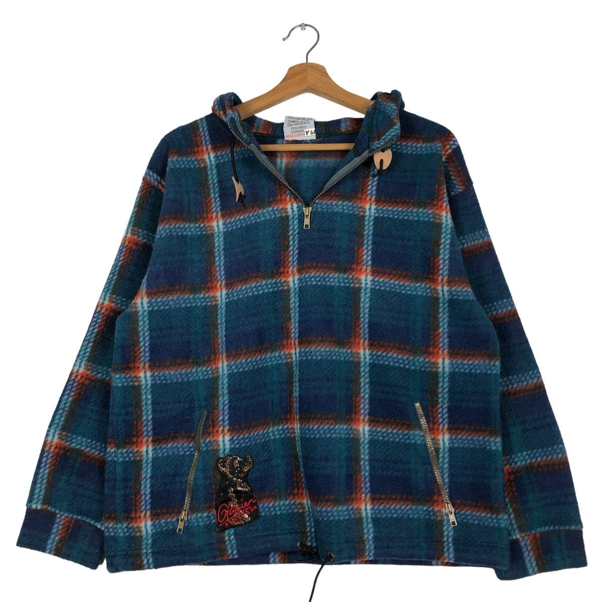 Hysteric Glamour 🔥VINTAGE FLEECE TARTAN DESIGN PULL OVER JACKET PEAKABOO Size US M / EU 48-50 / 2 - 12 Thumbnail