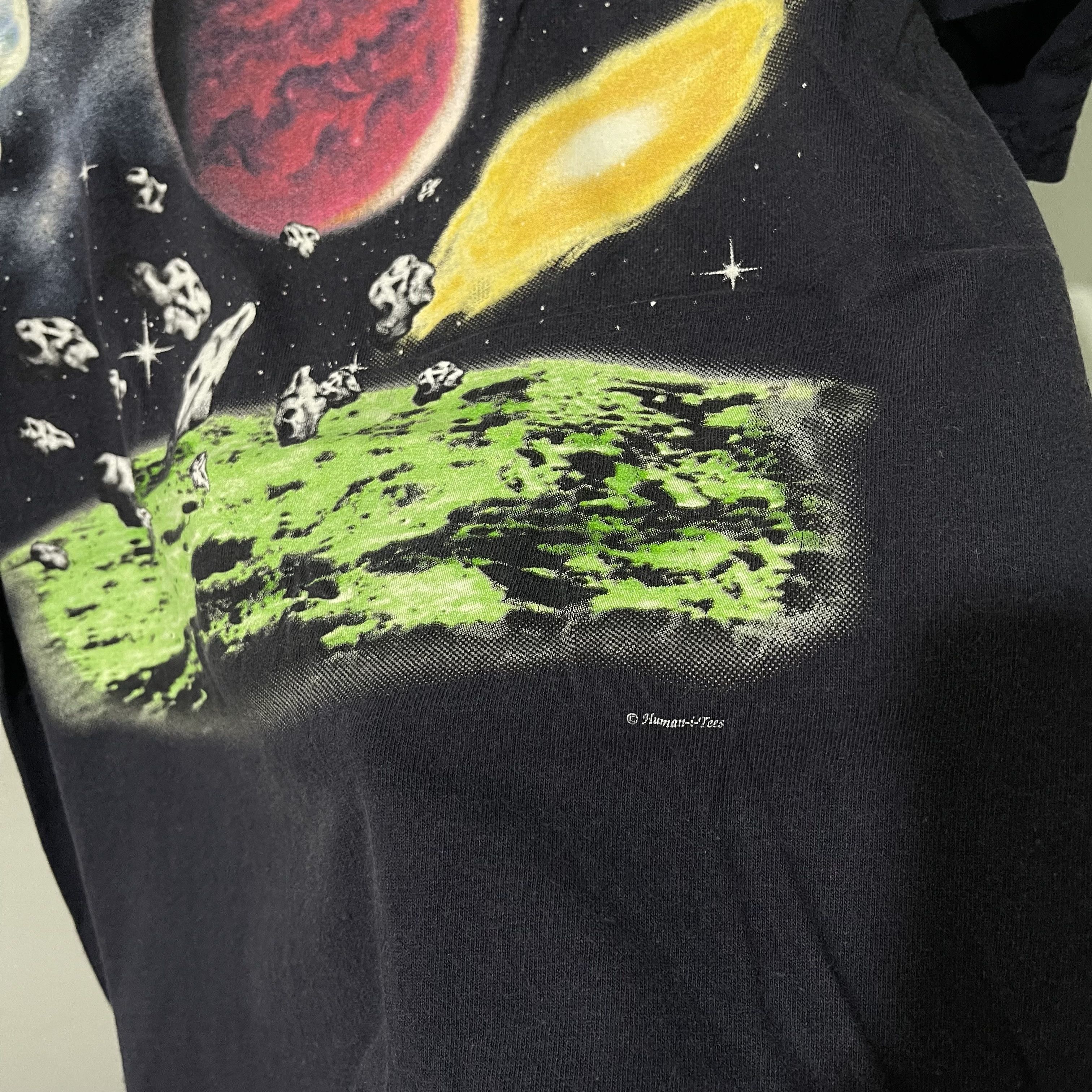 Vintage Vintage 90s Human i Tees Solar System Astronomy Shirt Size US M / EU 48-50 / 2 - 3 Thumbnail