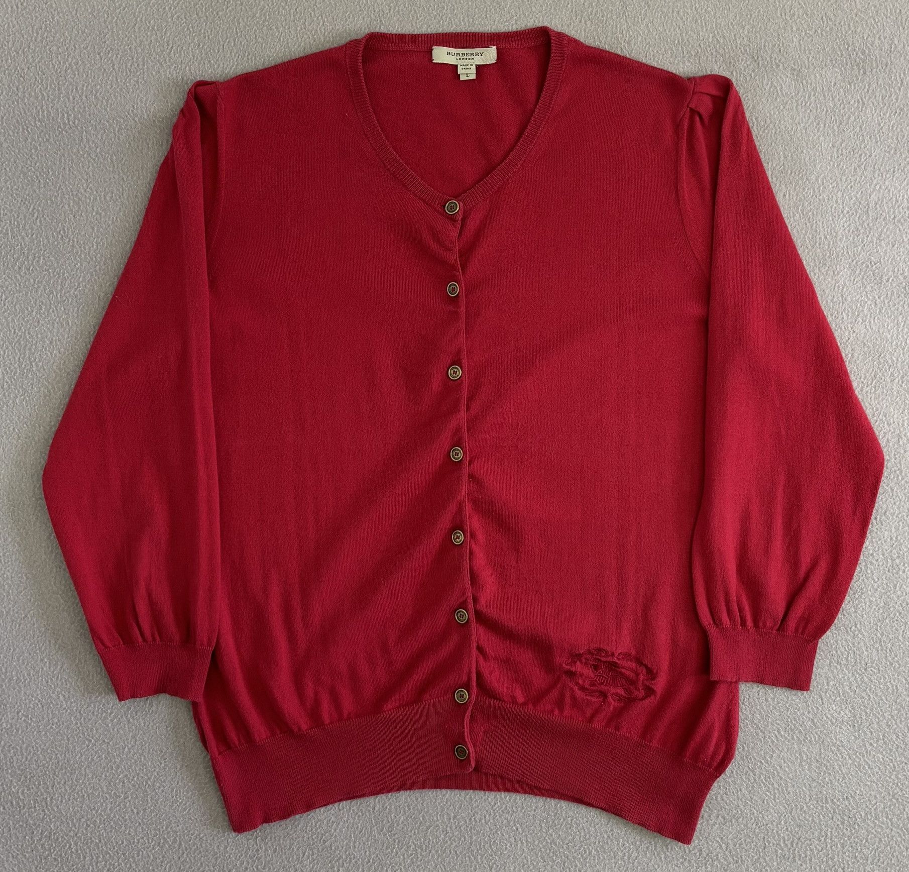 Burberry Burberry Red cardigan Large Size L / US 10 / IT 46 - 3 Thumbnail