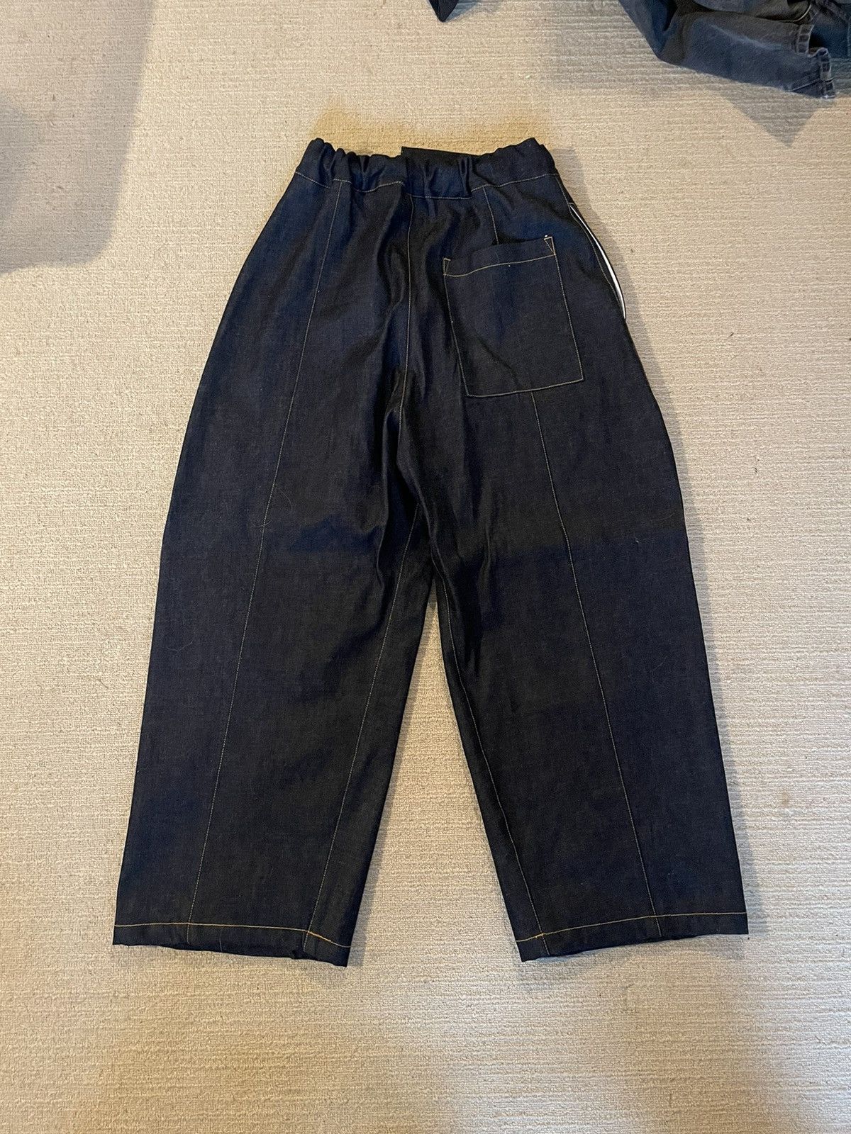 Sage nation denim box pleat trouser NWT sage nation BOX PLEAT