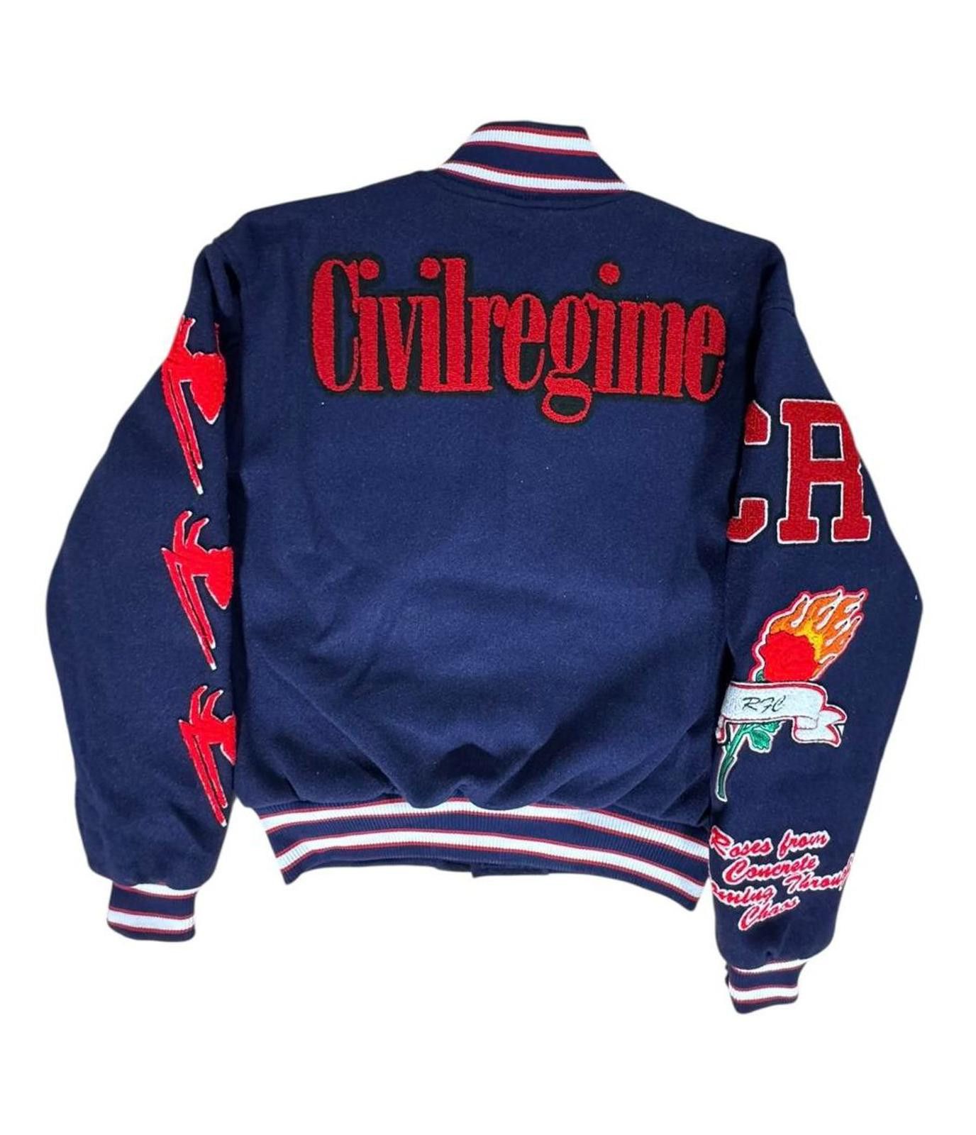 Civil Regime Civil Regime x Marvel Spider-Man Varsity Jacket Navy Blue Size US M / EU 48-50 / 2 - 6 Thumbnail