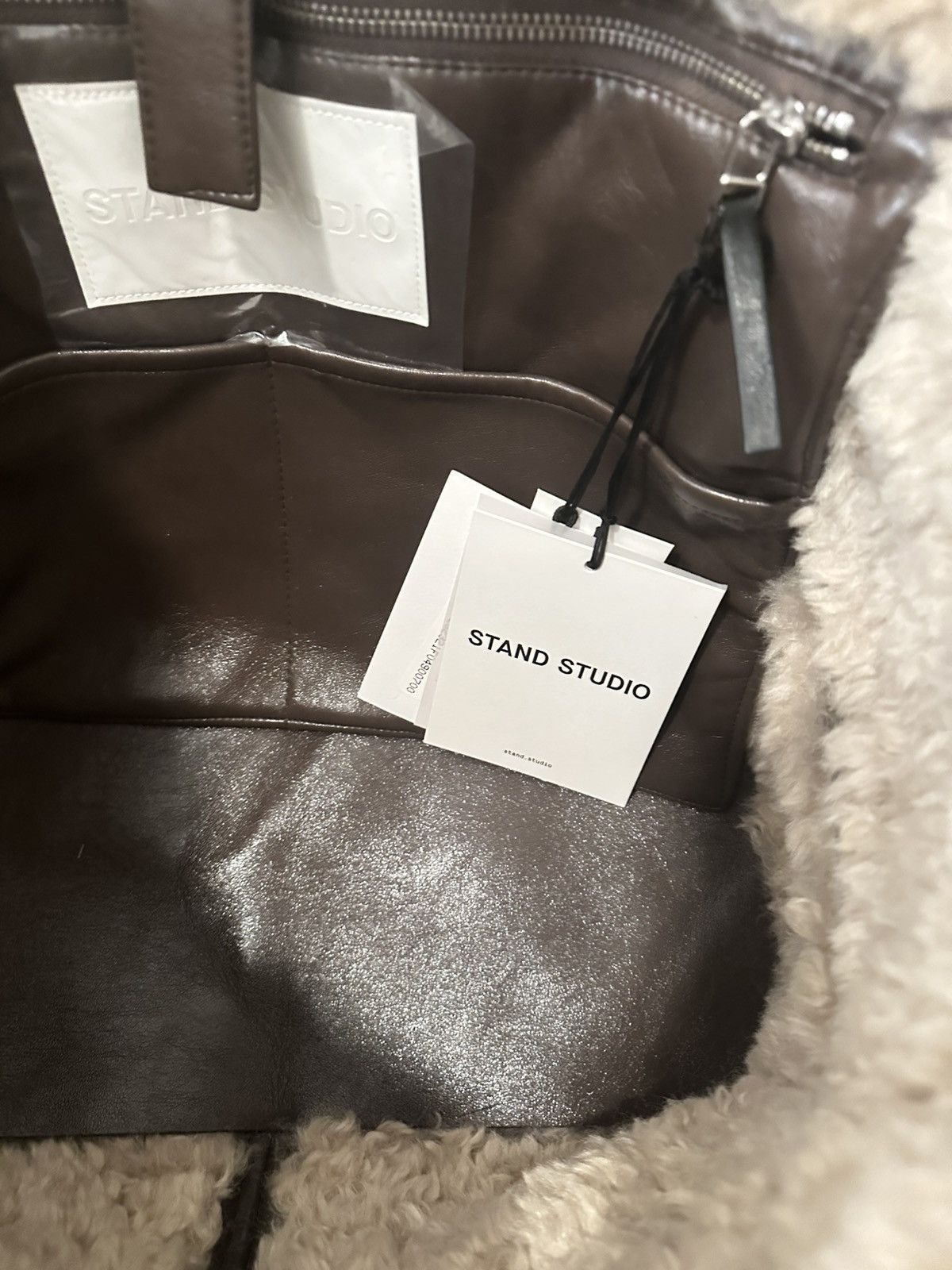 STAND STUDIO Stand Studio Brown Lola II Tote Size ONE SIZE - 6 Thumbnail