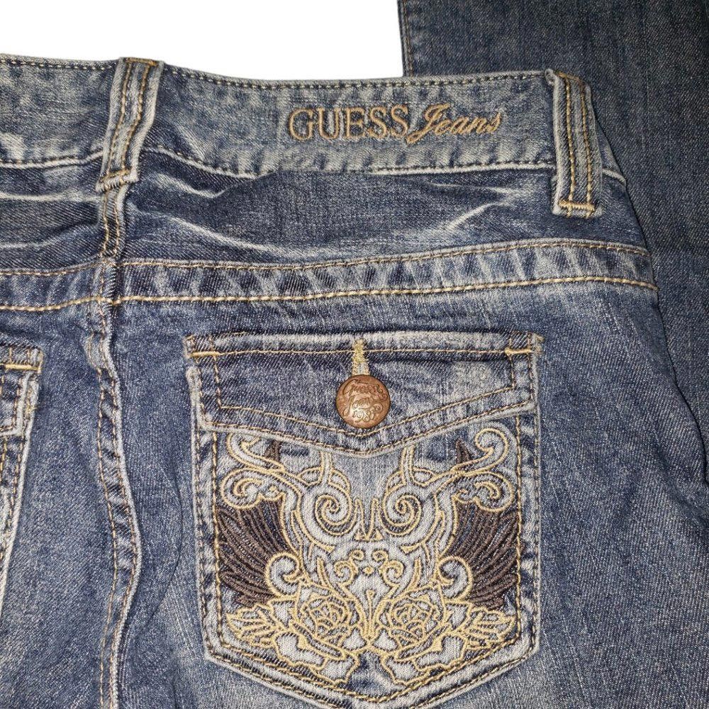 Guess CT180a Guess Stretch Boot Cut Ladies Jeans Size 27 Size 27" / US 4 / IT 40 - 6 Thumbnail