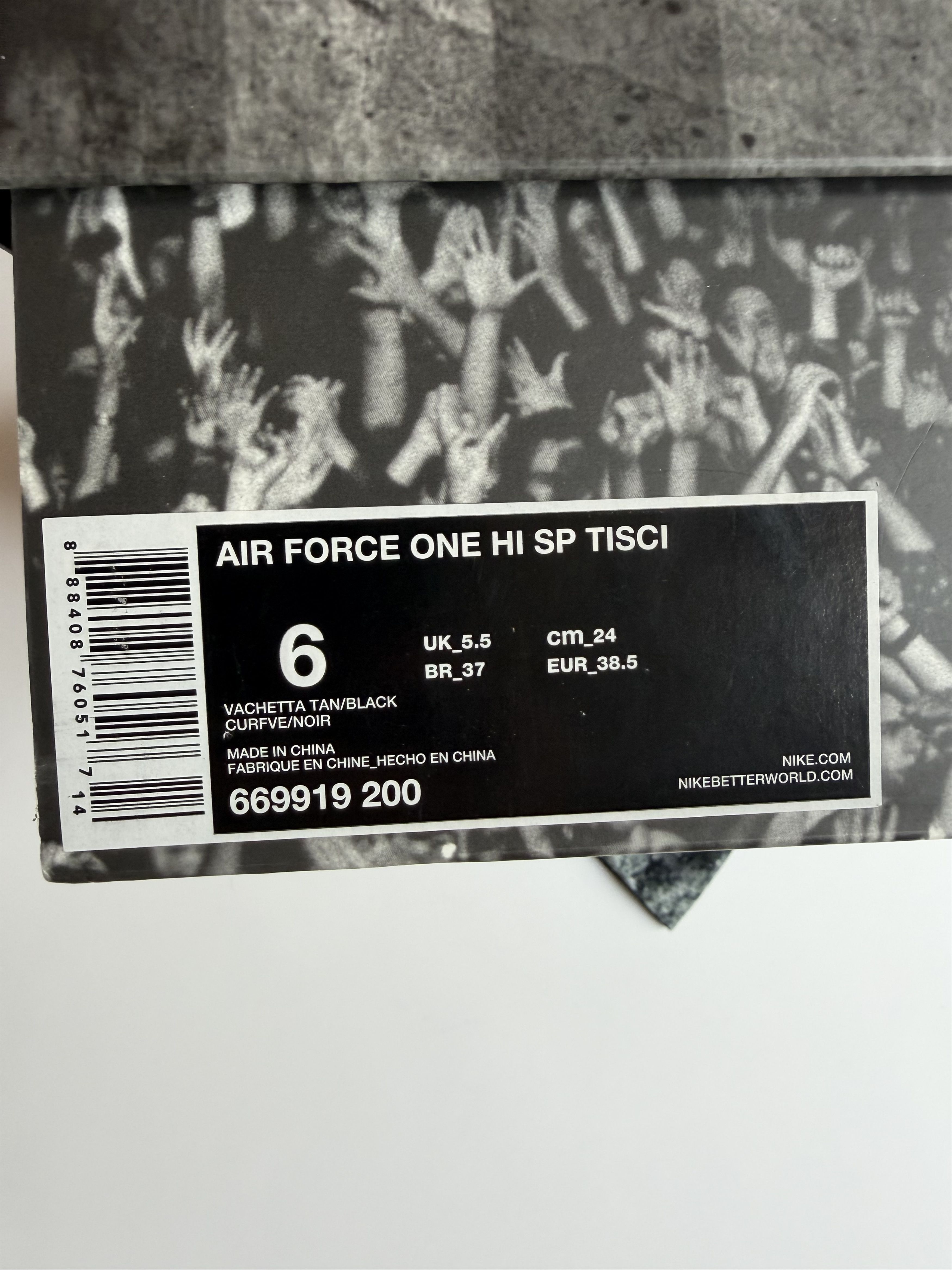 Nike × Riccardo Tisci Nike x Riccardo Tisci Air Force 1 Hi Vachetta Tan Size US 6 / EU 39 - 7 Thumbnail