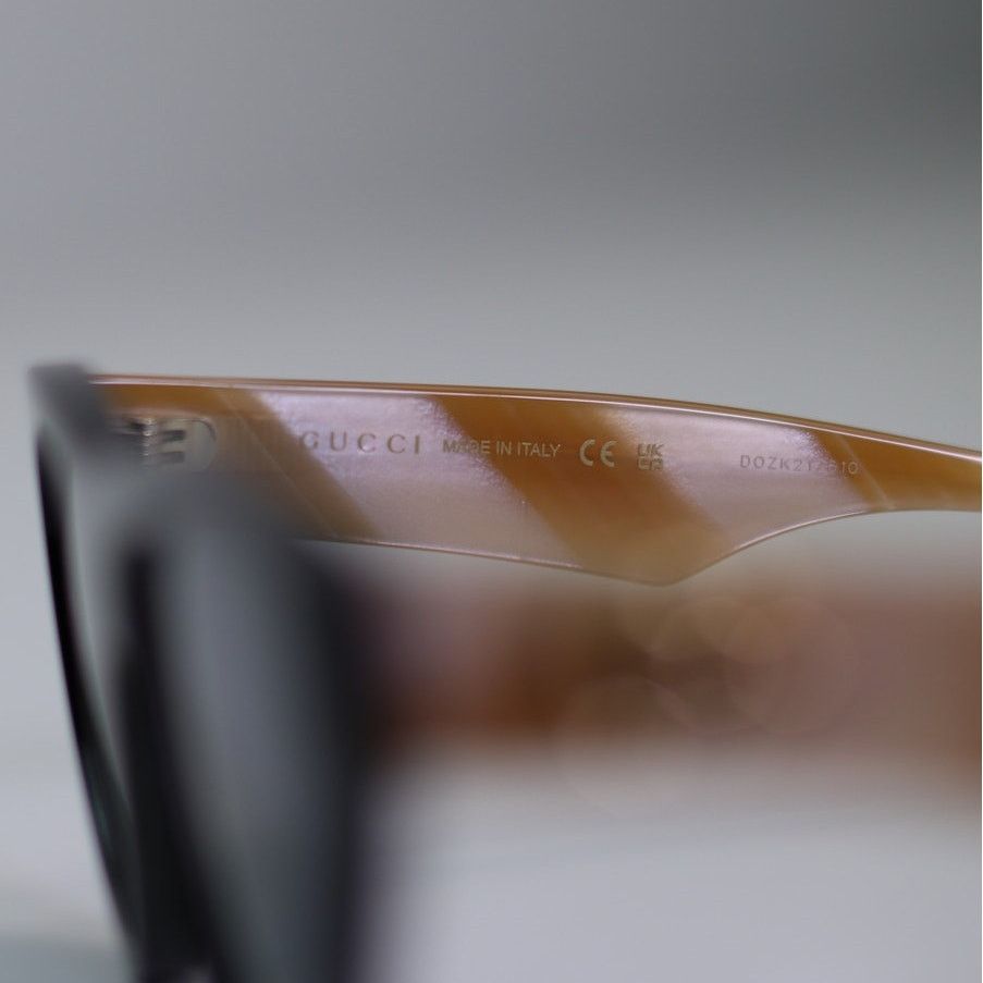 Gucci Gucci Sunglasses GG1333S 004 Shiny Black/BlueWomen Authentic Size ONE SIZE - 5 Thumbnail