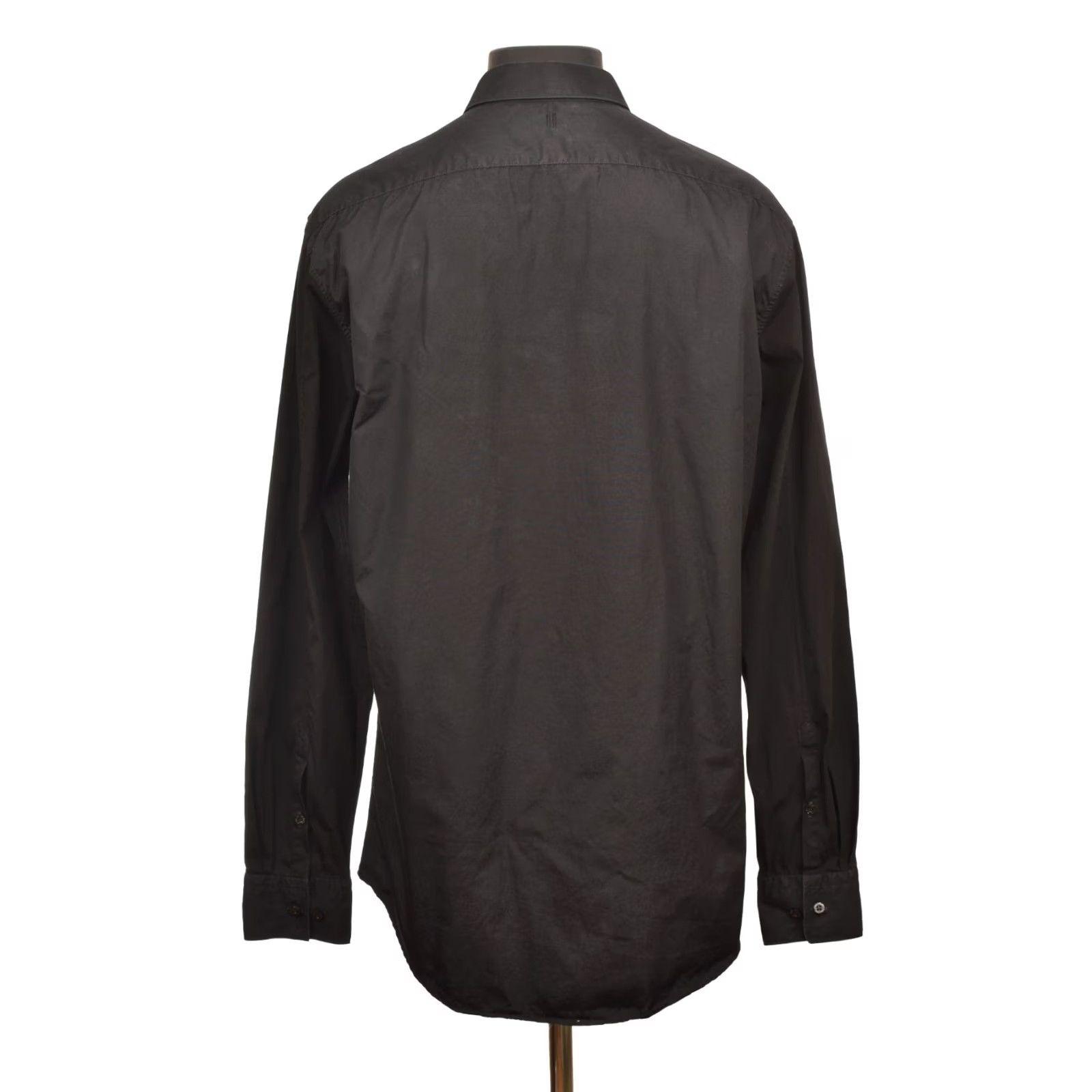 Neil Barrett Neil Barrett DDP Button-Up Shirt BCM597C Size 42 / 16.5 Black Long Sleeve Men's Clothing Size US XL / EU 56 / 4 - 4 Thumbnail