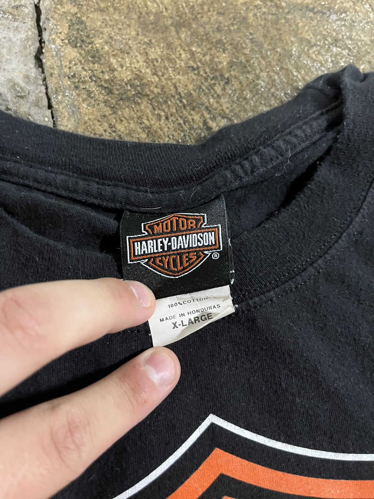 Harley Davidson × Vintage Crazy Vintage Y2K Harley Davidson Logo Biker Skater Tee Size US XL / EU 56 / 4 - 7 Thumbnail