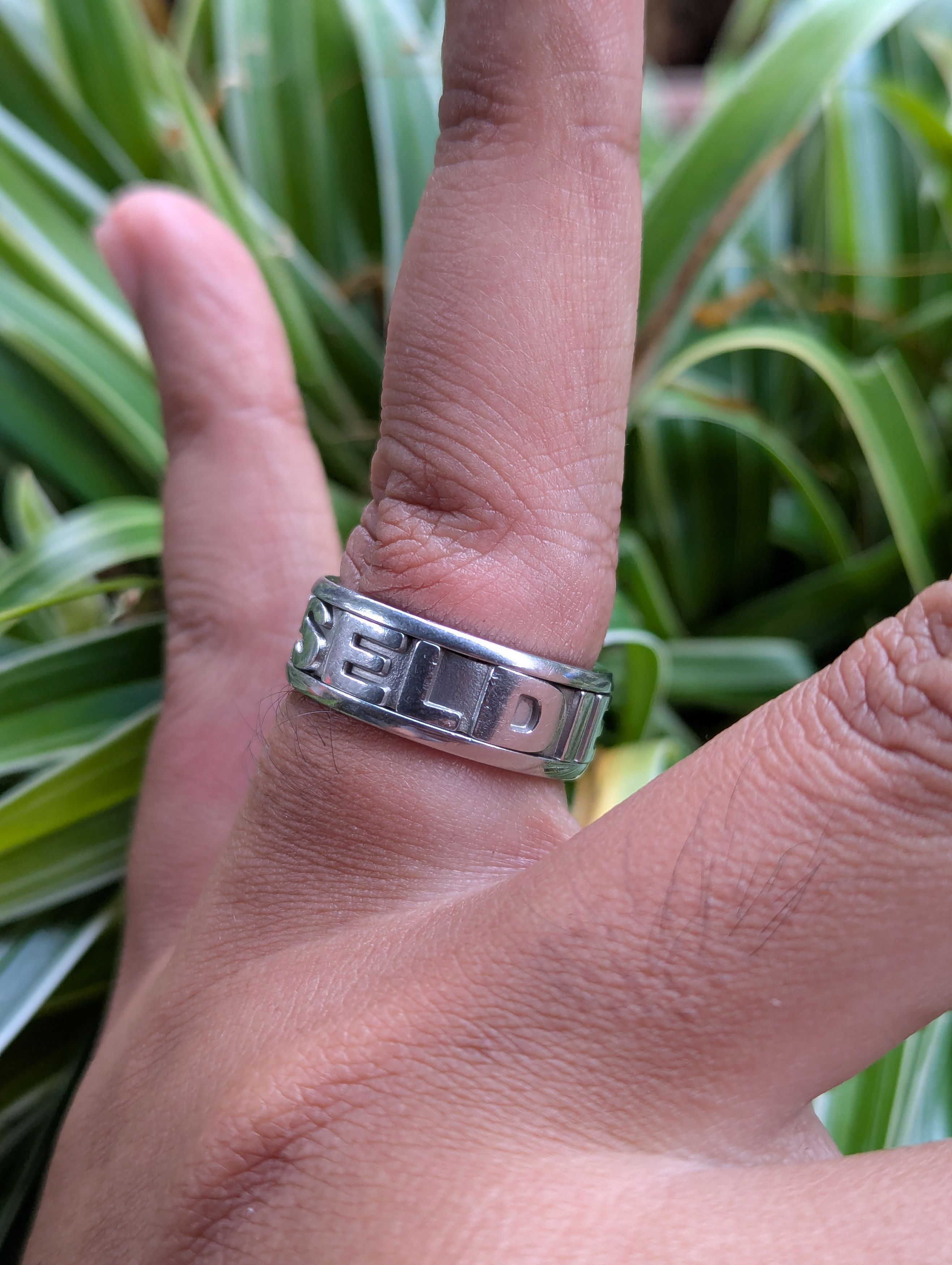 Diesel DIESEL SPELL OUT RING Size ONE SIZE - 2 Thumbnail