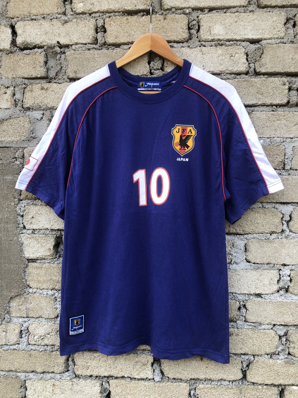 Japanese Brand × Vintage vintage JFA Japan Football Nakamura #10 Tshirts Size US L / EU 52-54 / 3 - 2 Thumbnail