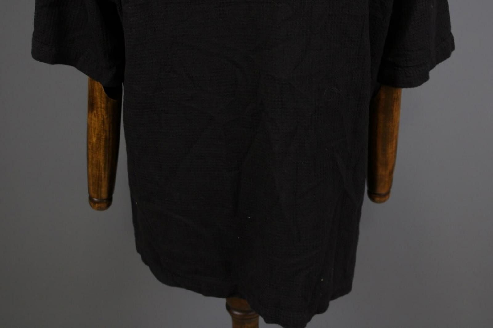 Oscar De La Renta Oska Black 1/4 Zip Textured Summer Polo Shirt Size 6 Size US M / EU 48-50 / 2 - 9 Thumbnail