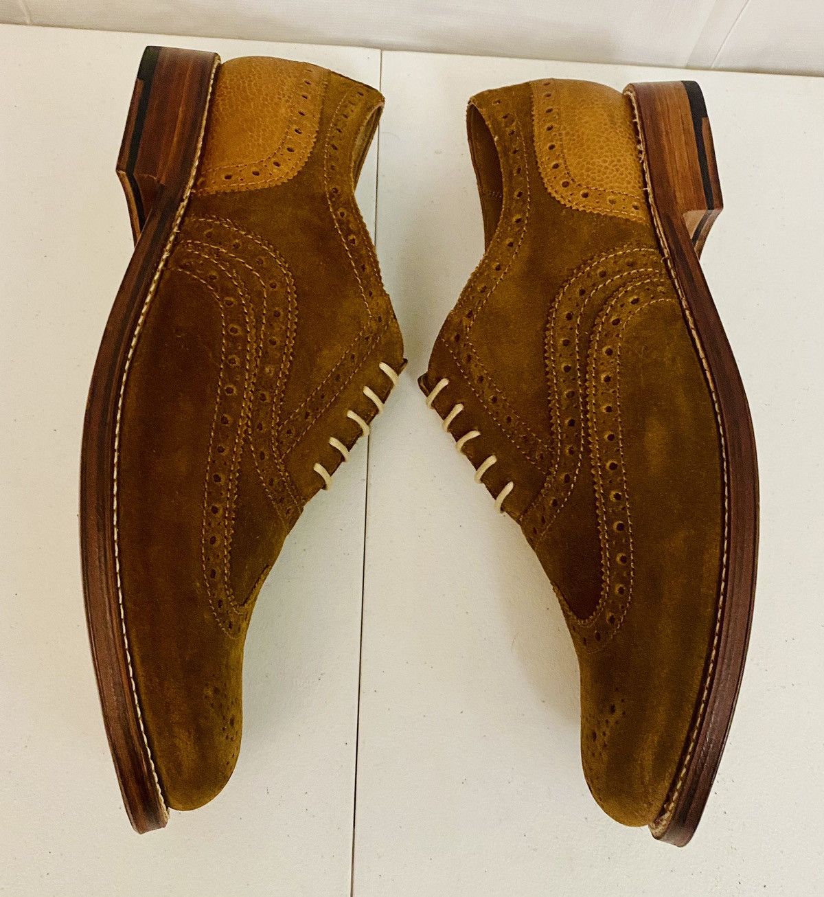 Grenson GRENSON 5033 Stanley Brown Suede Leather Brogue 13 New Size US 13 / EU 46 - 4 Thumbnail