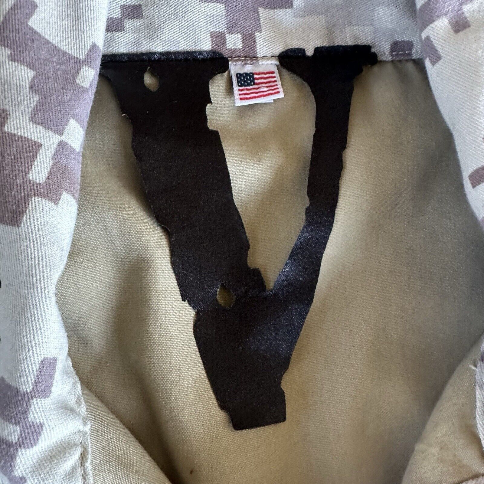 Hypebeast × Vlone Vlone Beige Digi Camo Trucker Denim Jacket XL Made In USA Size US XL / EU 56 / 4 - 4 Thumbnail