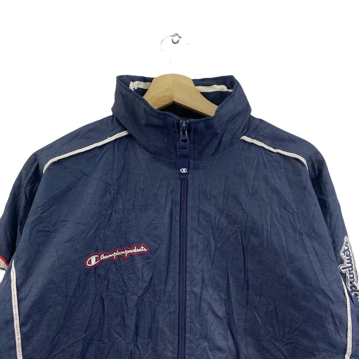 Champion Vtg 90’ CHAMPION PRODUCTS USA Side Logo Blue Jacket Size US M / EU 48-50 / 2 - 3 Thumbnail