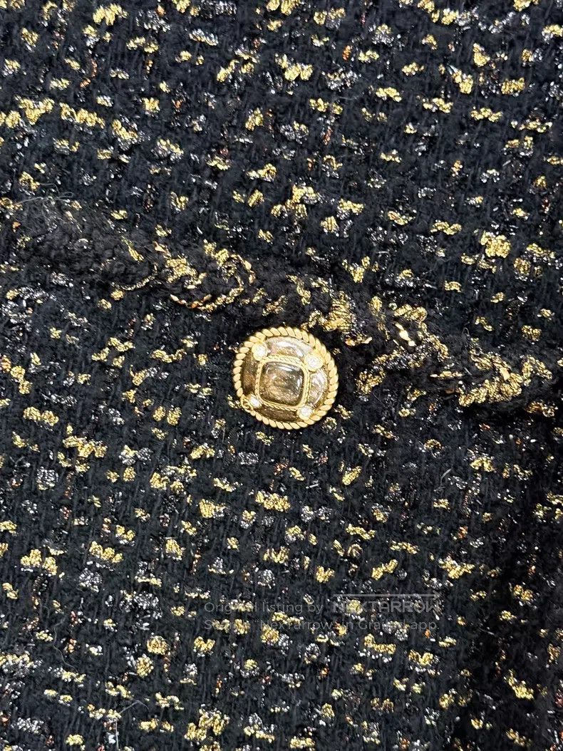 Chanel Chanel Glazed buckle four-pocket rolled edge woven long-sl Size XS / US 0-2 / IT 36-38 - 5 Thumbnail