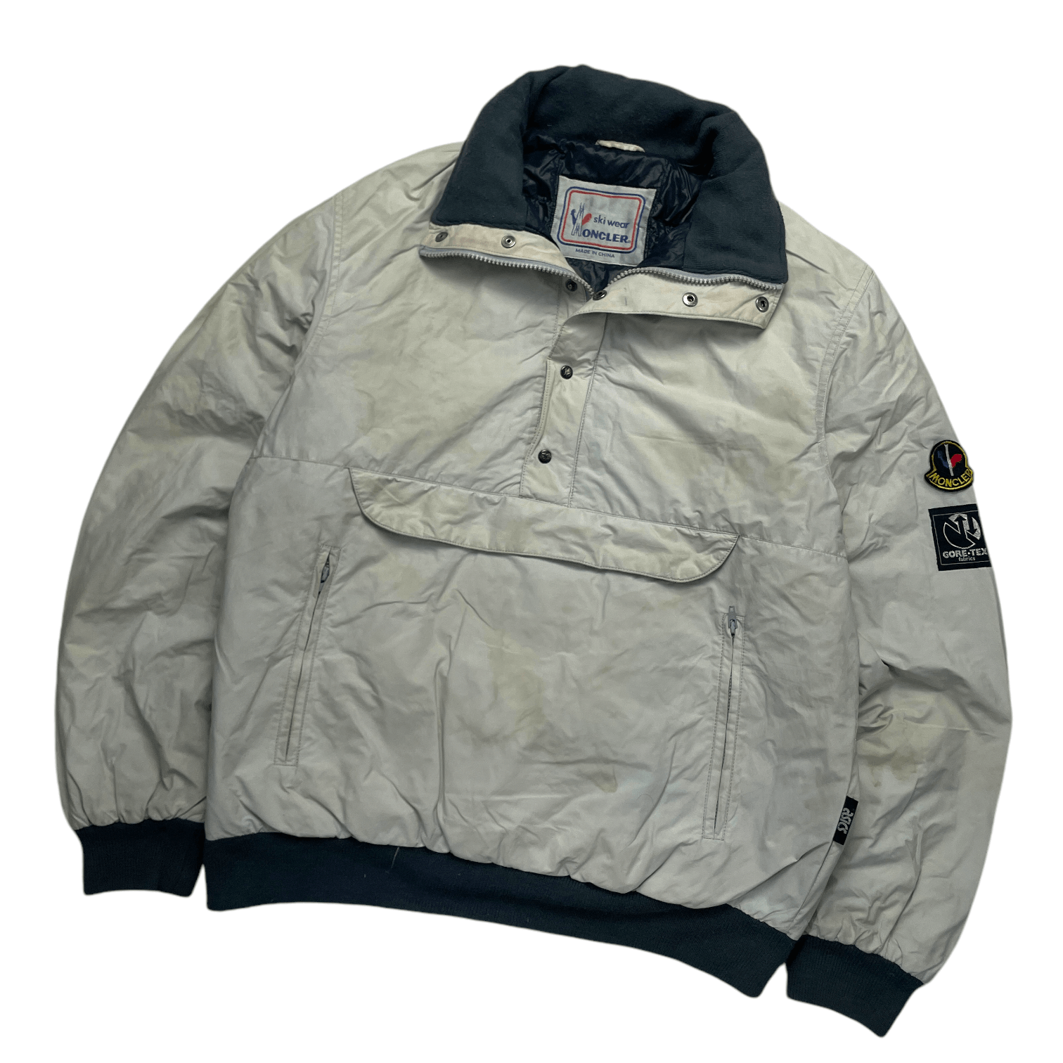 Moncler Vintage Moncler Goretex Half Zip Cagoule Puffer Jacket Size US S / EU 44-46 / 1 - 2 Thumbnail