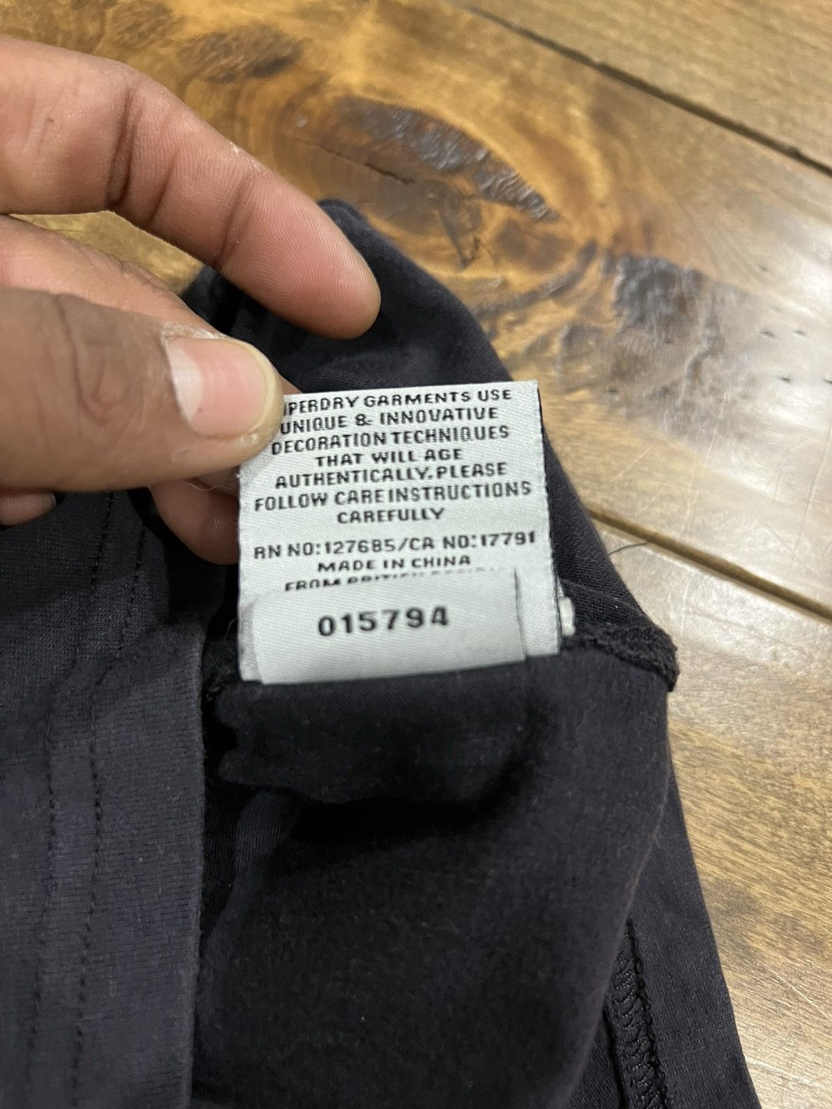 Japanese Brand × Superdry Super Dry Black Label Tee Shirt Size US S / EU 44-46 / 1 - 8 Thumbnail