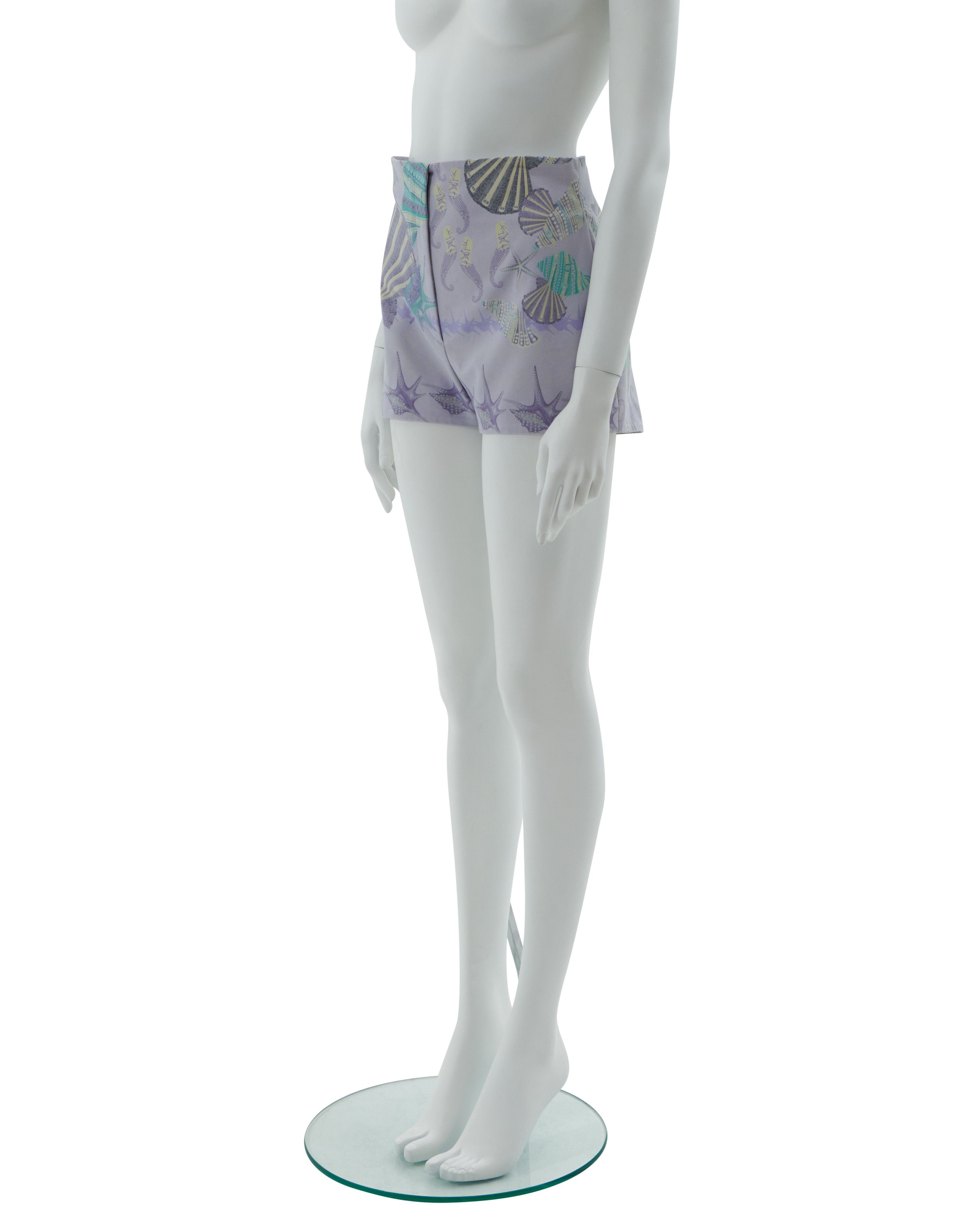 Versace by Donatella S/S 2012 Seashell printed shorts Size 28" / US 6 / IT 42 - 5 Thumbnail