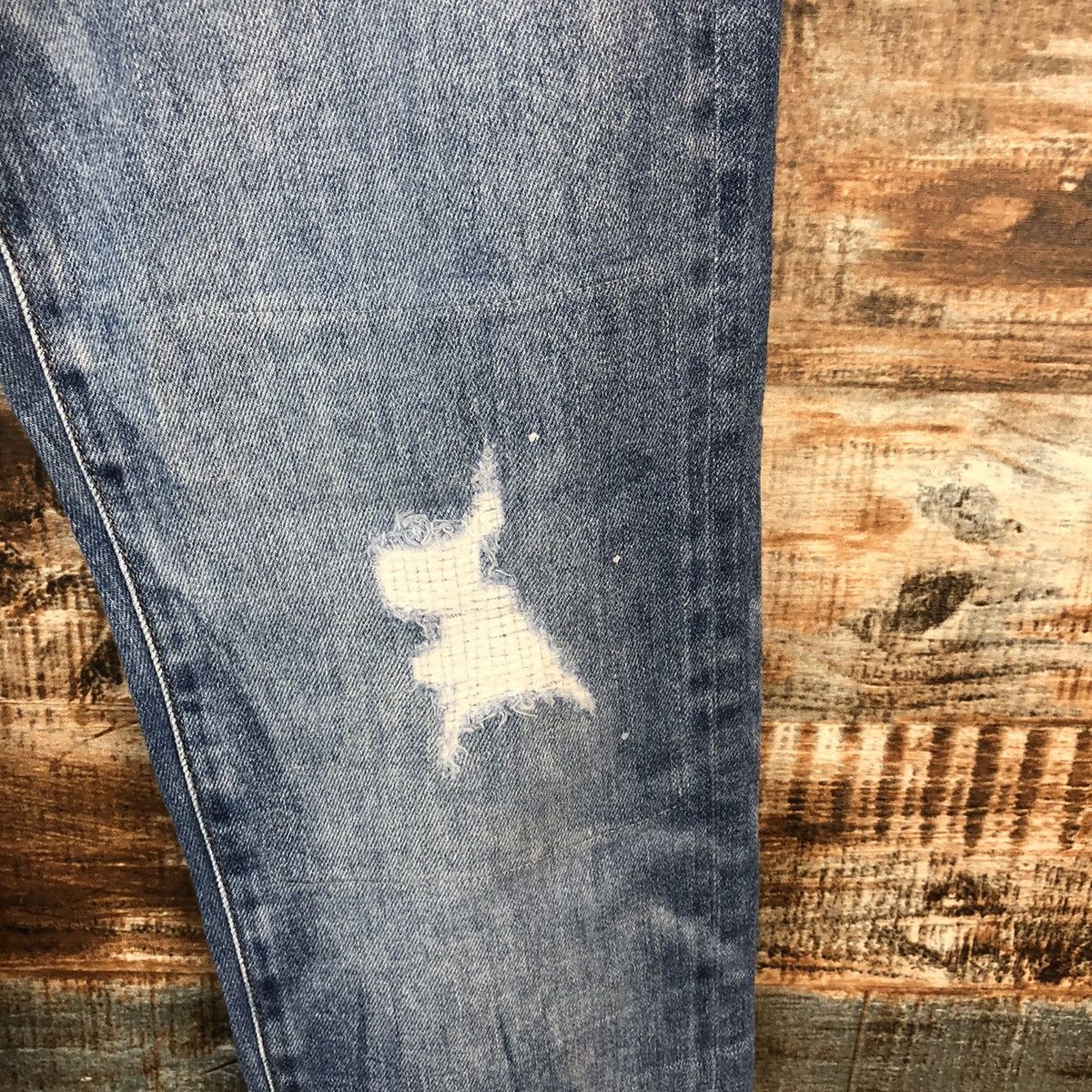 Japanese Brand DL Uniqlo Jeans Distressed Denim Pants #C150 Size US 34 / EU 50 - 10 Thumbnail