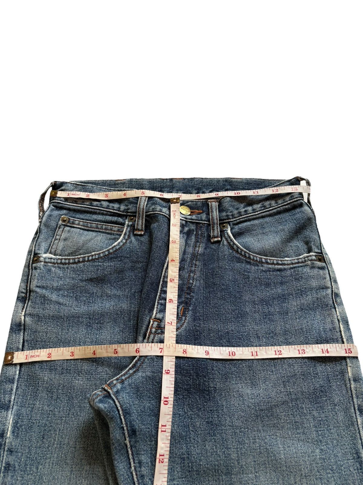 Wrangler Vintage Wrangler Mud Wash Distressed Bootcut Flare Jeans Size US 27 - 12 Thumbnail