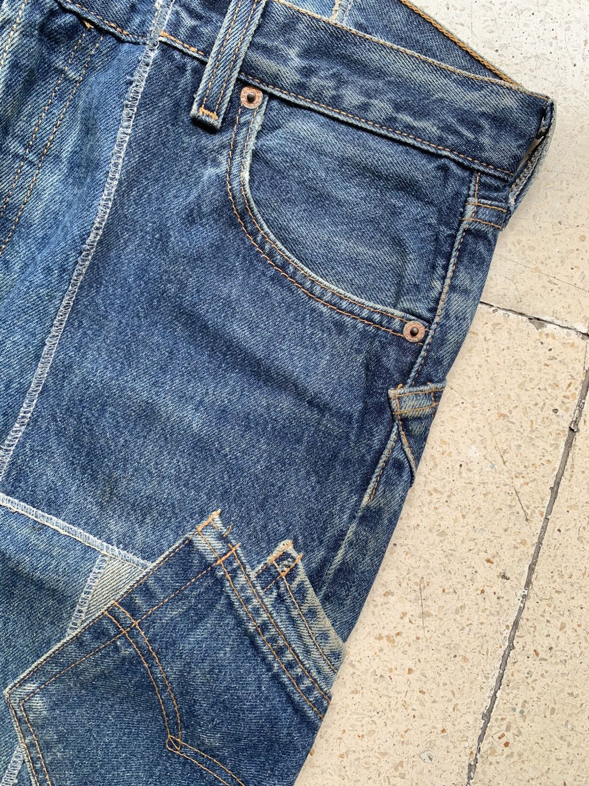 Takahiromiyashita The Soloist. Rebuild reconstructed denim pants Size US 32 / EU 48 - 4 Thumbnail