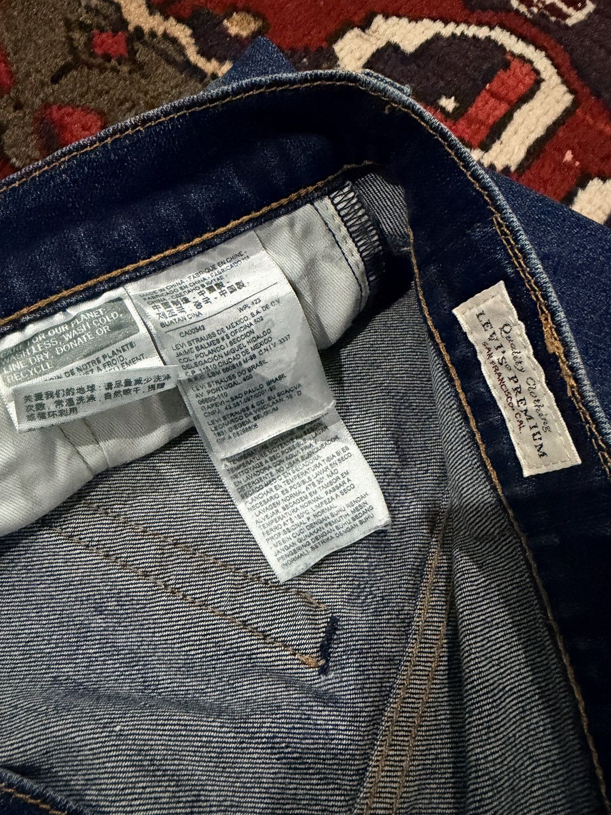 Levi's Levis Big E 569 Distressed Faded Grunge Rockers Denim Size US 32 / EU 48 - 4 Thumbnail
