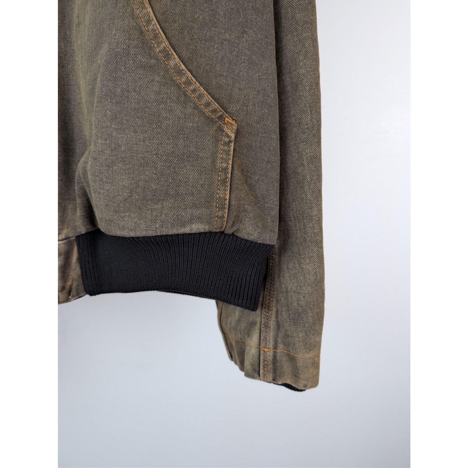 Maison Margiela o1rshd1 MM6 Hooded Hoodie Denim Jacket in Brown Size US M / EU 48-50 / 2 - 4 Thumbnail
