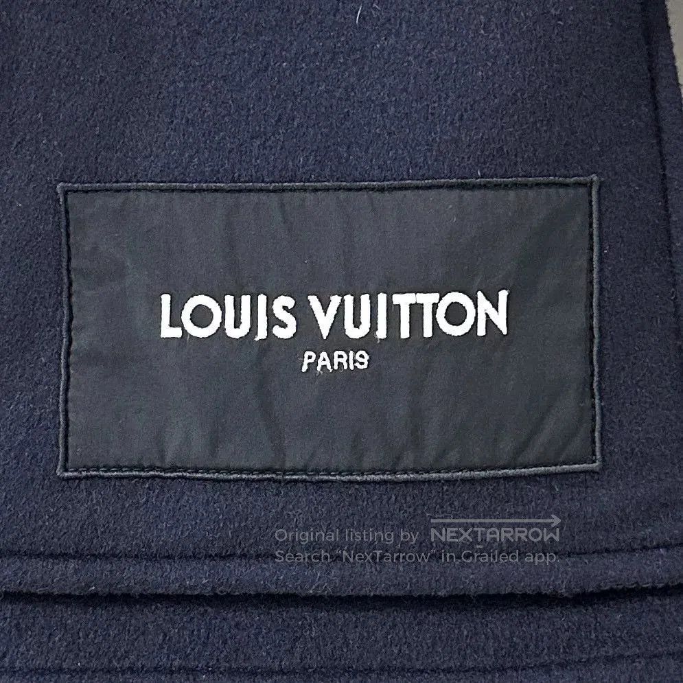 Louis Vuitton navy short coat with LV logo. Size XS / US 0-2 / IT 36-38 - 5 Thumbnail