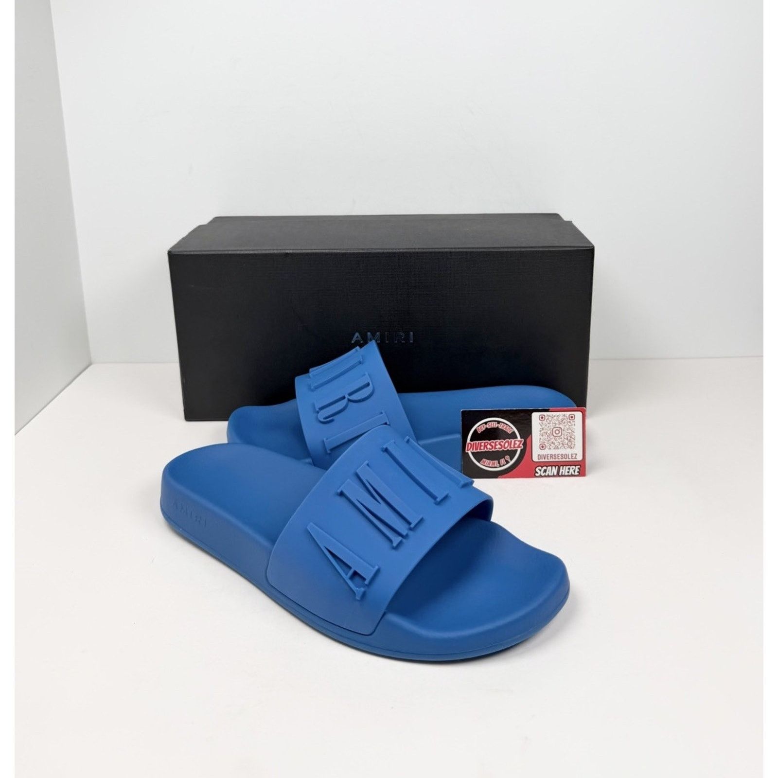 Amiri Size 41EU/8US- Amiri Logo Pool Slides NEW Size US 8 / EU 41 - 1 Thumbnail