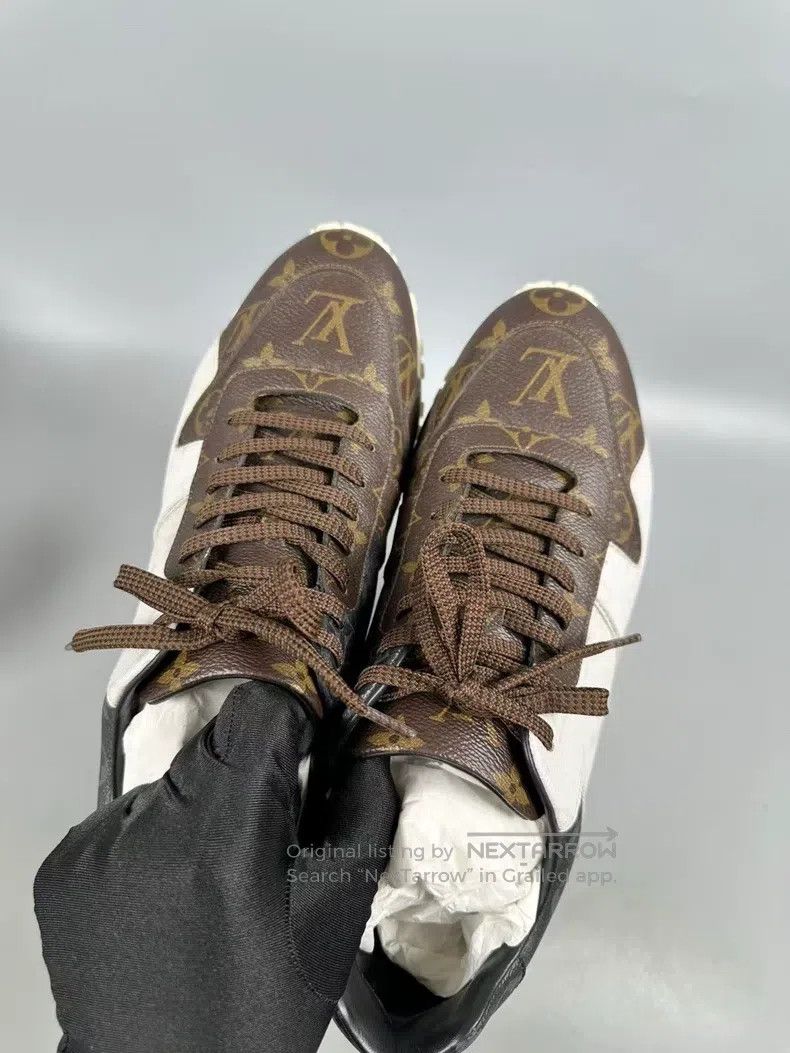 Louis Vuitton Louis Vuitton White-brown presbyopic sneakers Size US 7 / EU 40 - 4 Thumbnail
