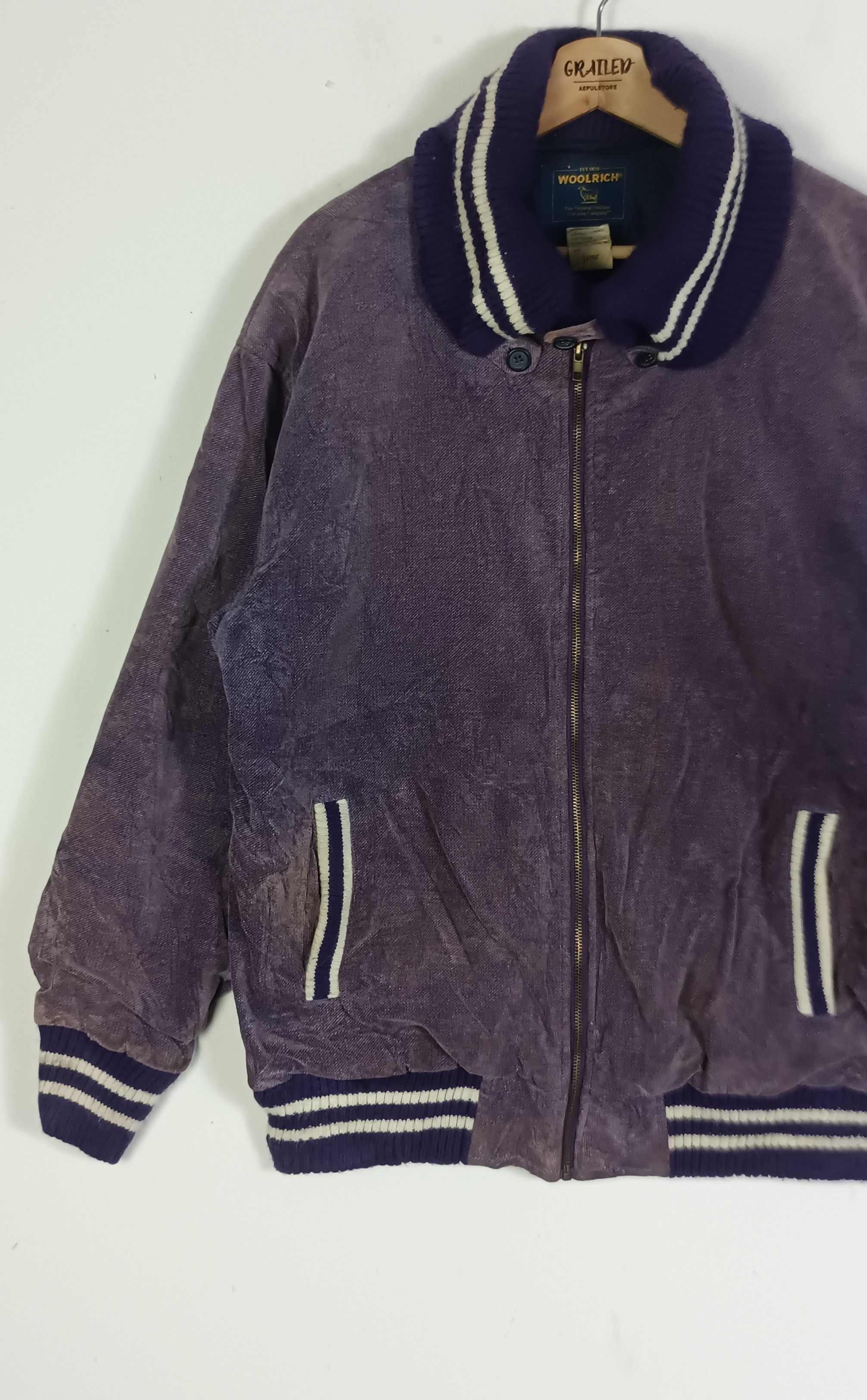 Woolrich Woolen Mills Vintage WOOLRICH Coduroy Bomber Jacket Size US XL / EU 56 / 4 - 2 Thumbnail