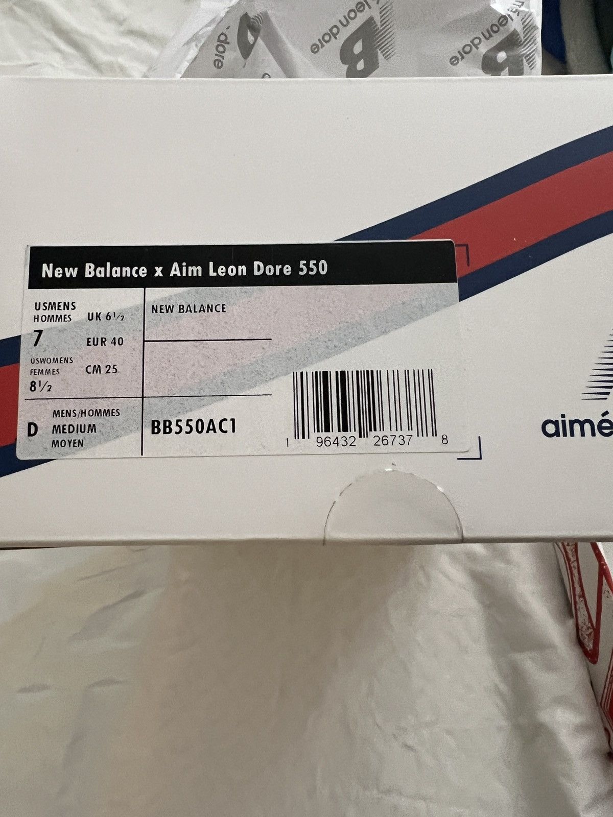 Aime Leon Dore × New Balance Aimé Leon Dore x New Balance 550 Grey ALD NB BB550AC1 Size 7 Size US 7 / EU 40 - 3 Thumbnail