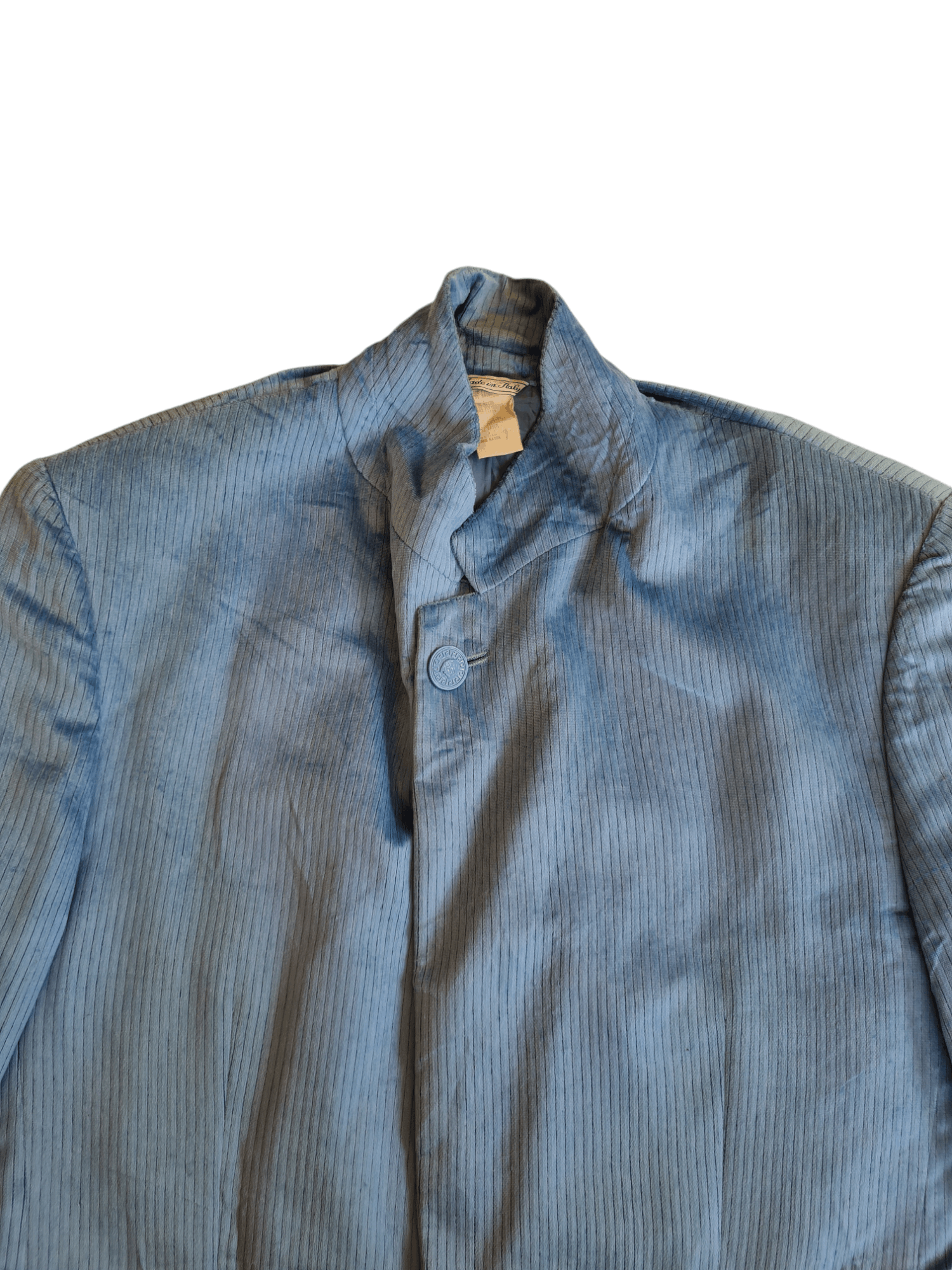 Versace Vintage Gianni Versace Velvet Jacket Blue Size US L / EU 52-54 / 3 - 4 Thumbnail