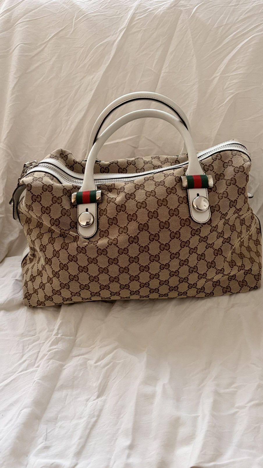 Gucci Gucci GG vintage canvas boston Size ONE SIZE - 1 Thumbnail