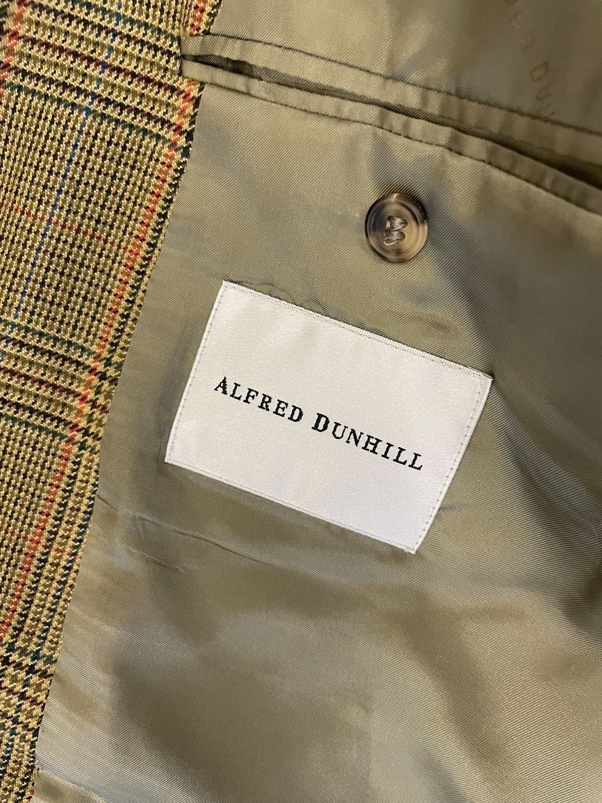 Alfred Dunhill Check Print Cashmere Jacket Size 42L - 7 Thumbnail