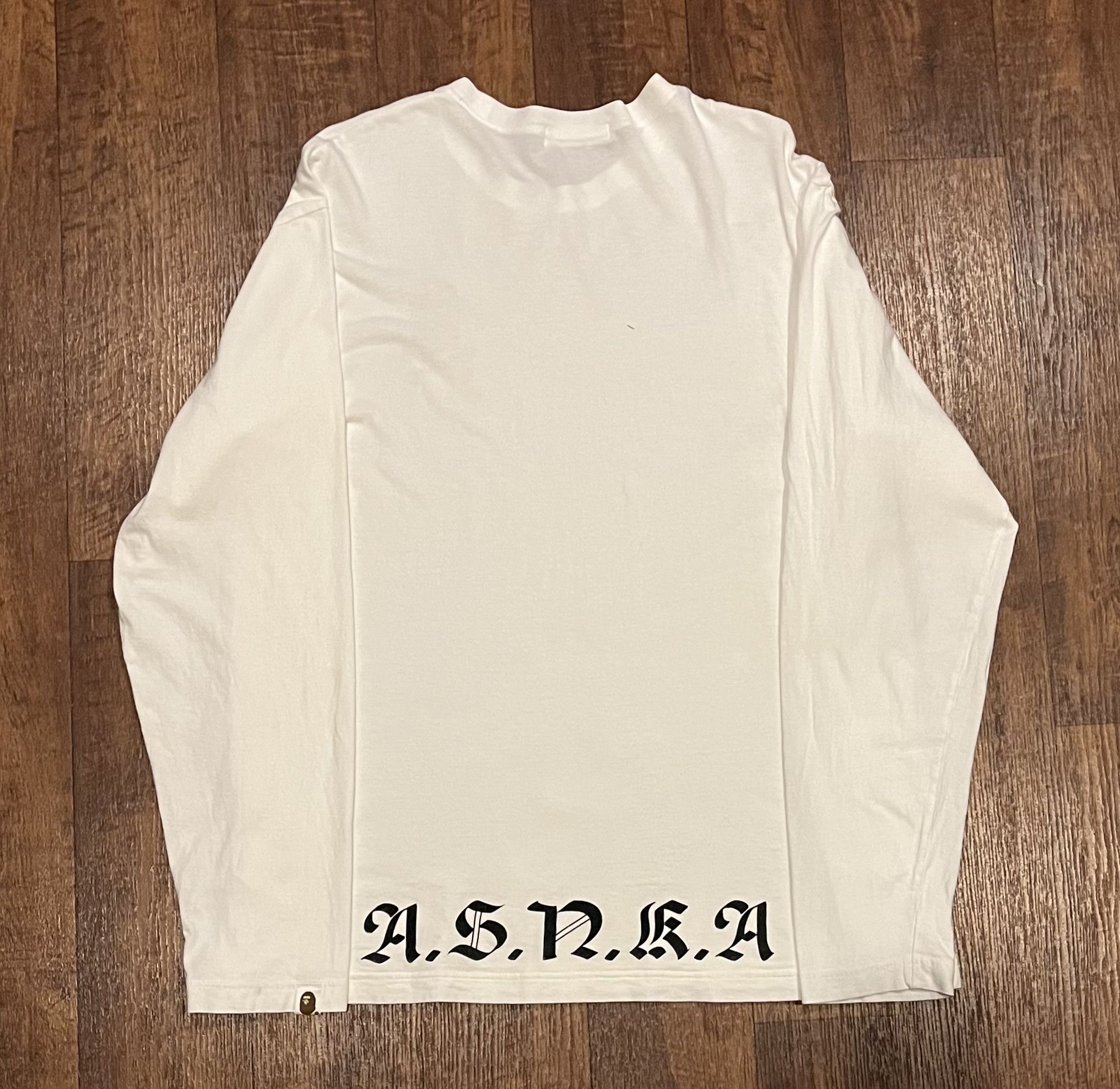 Bape Bape long sleeve tee shirt Size US L / EU 52-54 / 3 - 2 Thumbnail