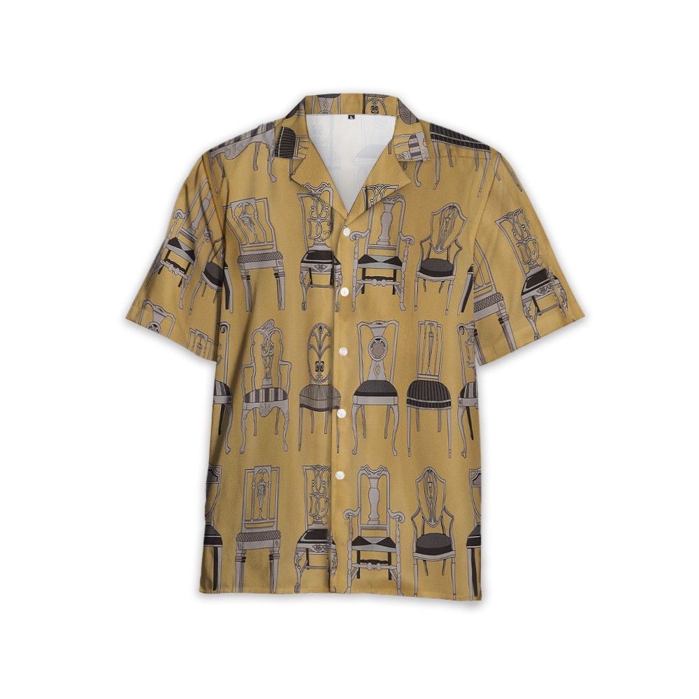 Designer Men’s Twill Shirt with Seat Print Size US XL / EU 56 / 4 - 1 Thumbnail