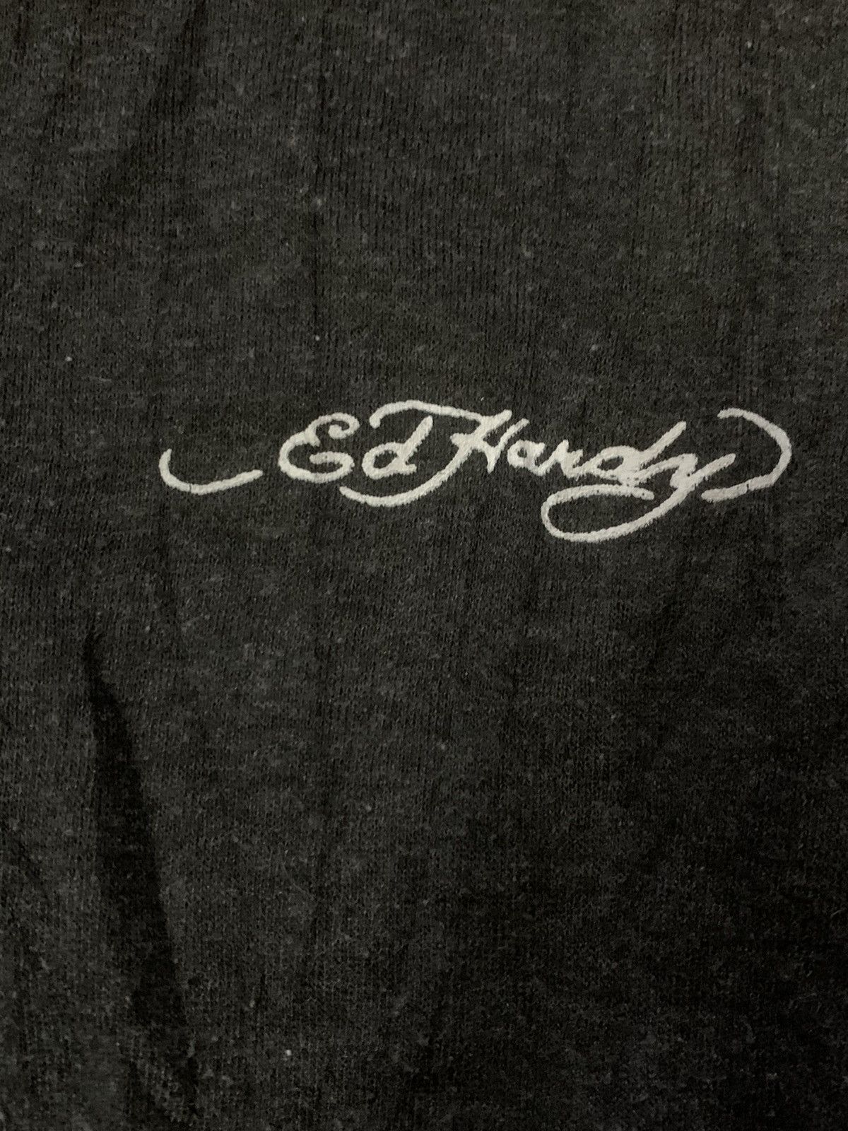 Designer × Ed Hardy Ed Hardy Spell Out Long Sleeve Tee Size US M / EU 48-50 / 2 - 3 Thumbnail