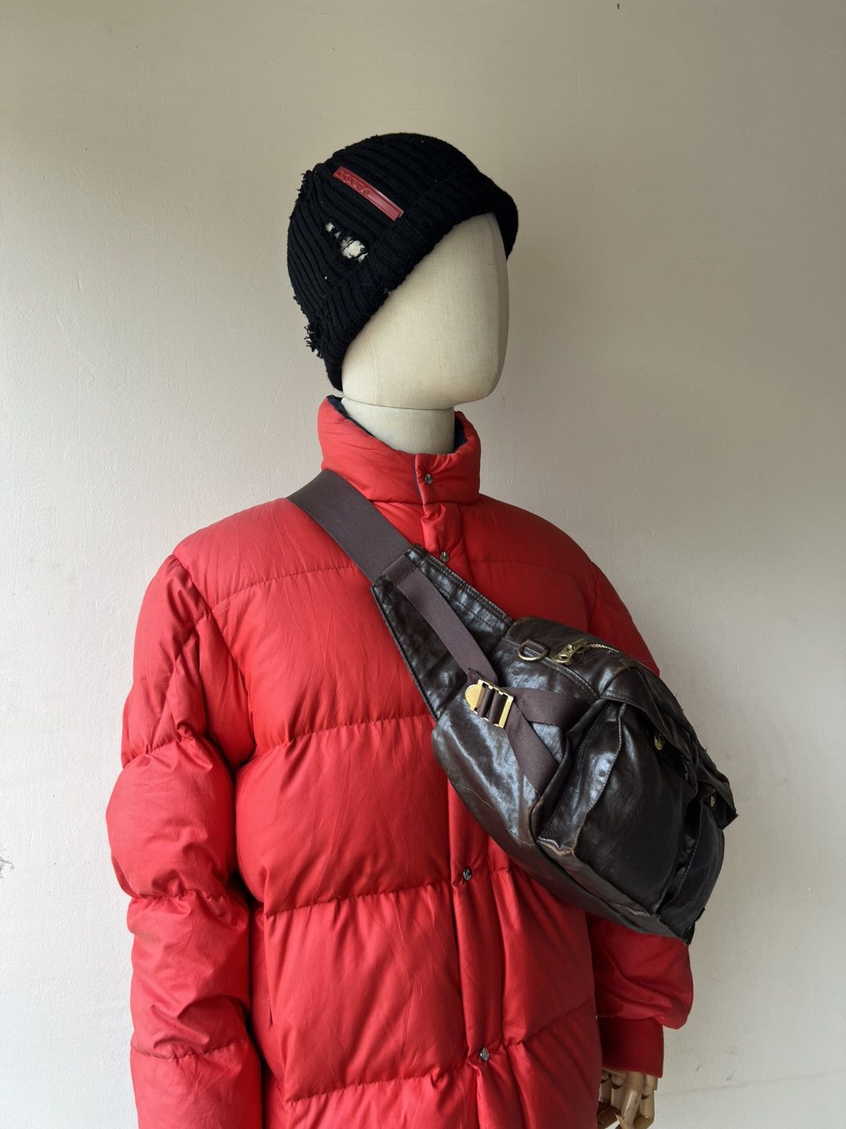Porter Distressed Porter by Yoshida Peel off Coated Chest Waist Bag Size ONE SIZE - 4 Thumbnail