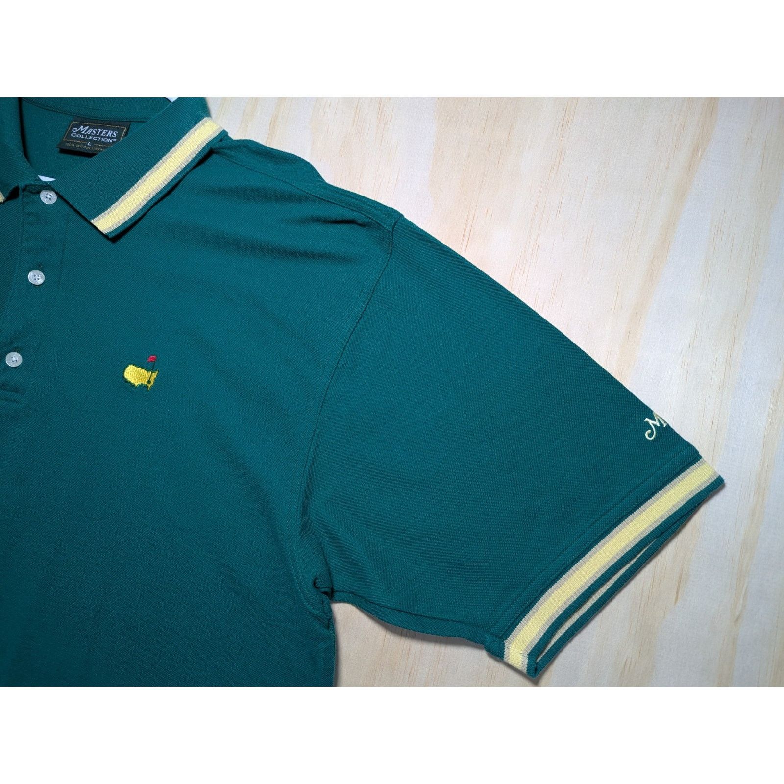 The Masters Masters Collection Men's Large Golf Club Polo Cotton Knit Size US L / EU 52-54 / 3 - 5 Thumbnail