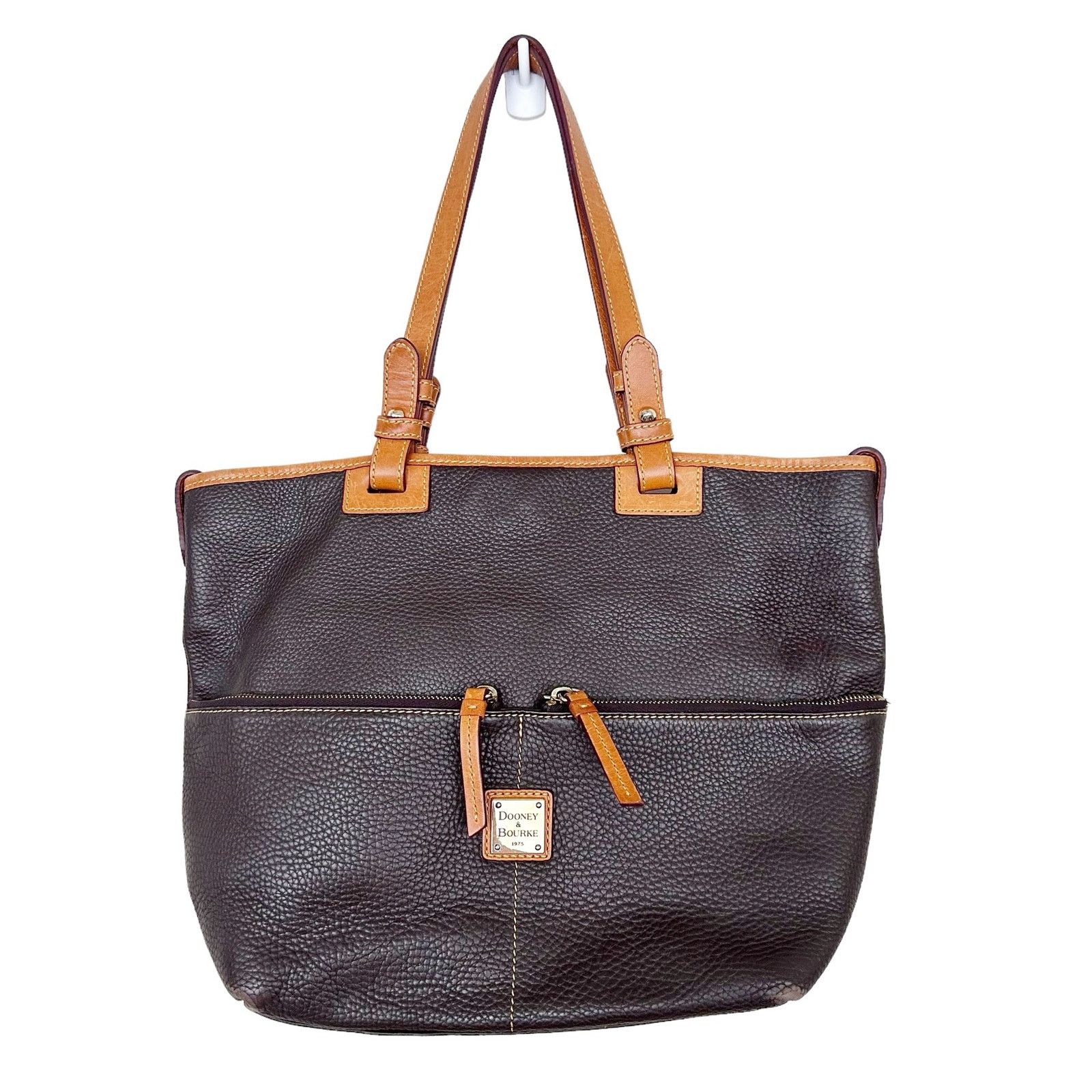 Dooney & Bourke Dooney & Bourke Brown Leather Shoulder Bag Size ONE SIZE - 11 Thumbnail