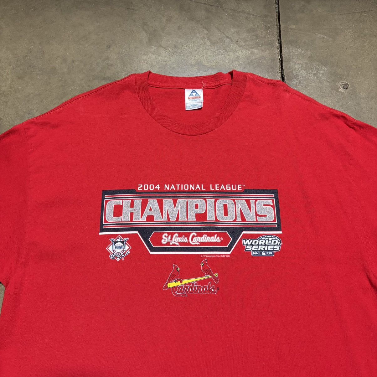 MLB Vintage St Louis Cardinals 2004 Championship T shirt MLB Size US XXL / EU 58 / 5 - 3 Thumbnail