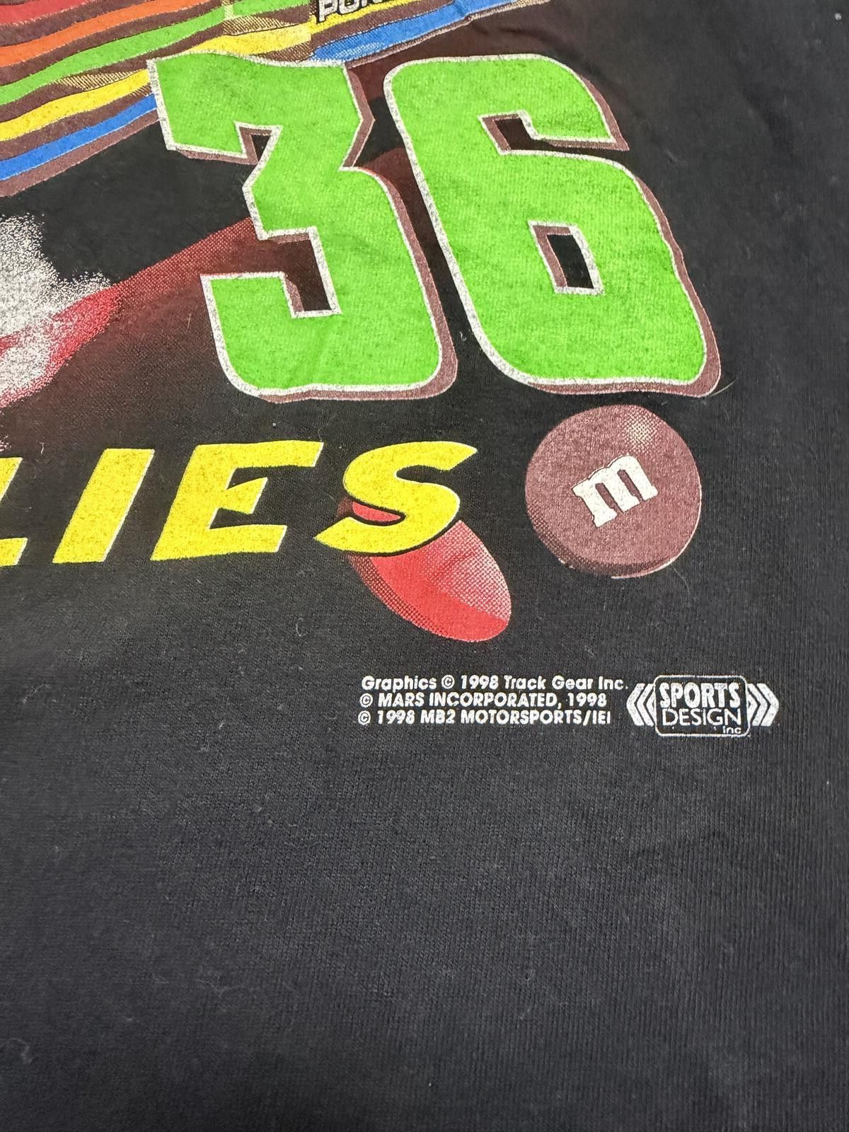 NASCAR VTG 1998 NASCAR Ernie Irvan and M&M T-Shirt Size US L / EU 52-54 / 3 - 5 Thumbnail