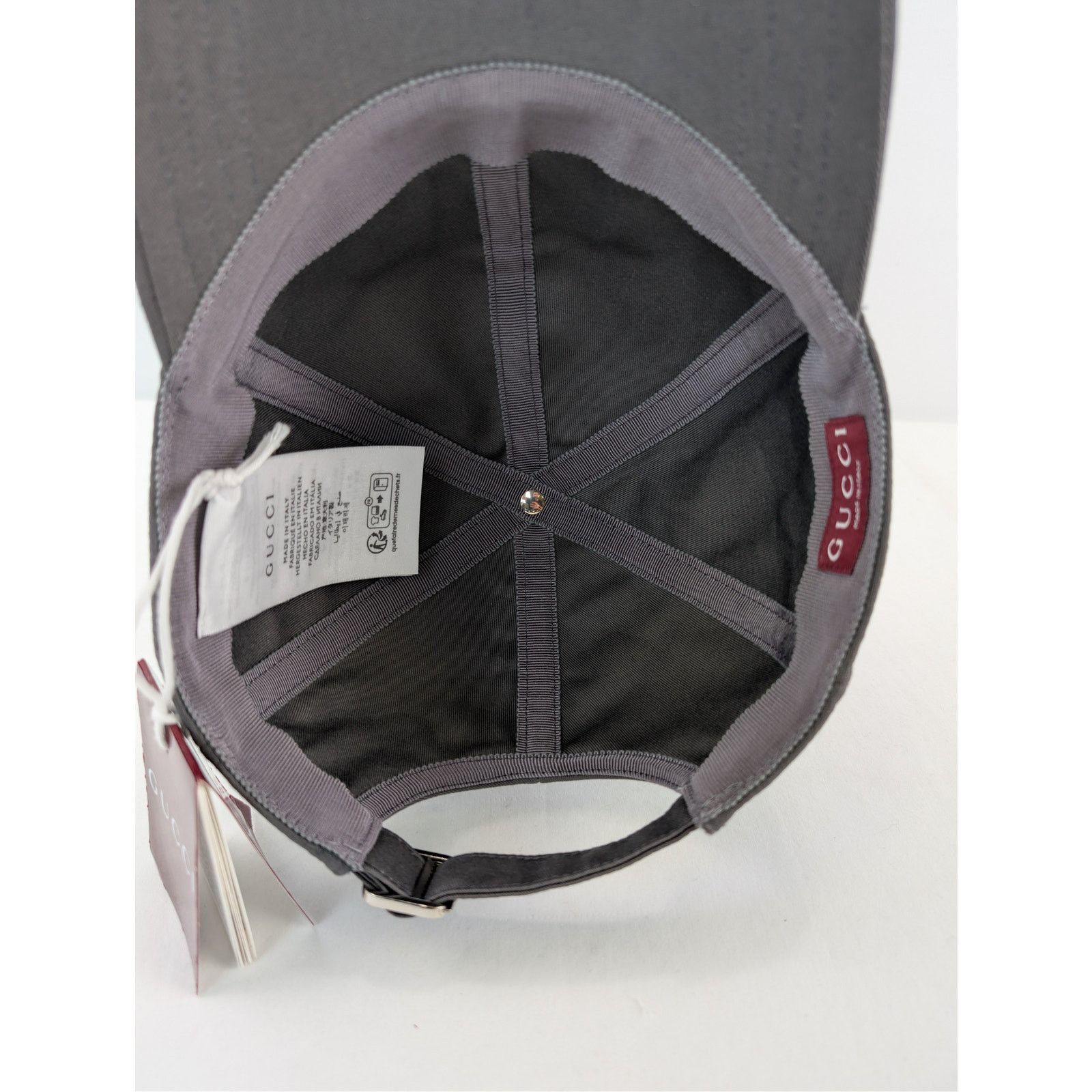 Gucci o1rshd1 Size: M / Pecchi Baseball Cap / Hat in Graphite Grey Size ONE SIZE - 9 Thumbnail