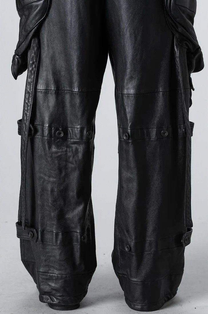 Julius Julius Leather Wide Gas Mask Cargo Pants Size US 34 / EU 50 - 13 Thumbnail