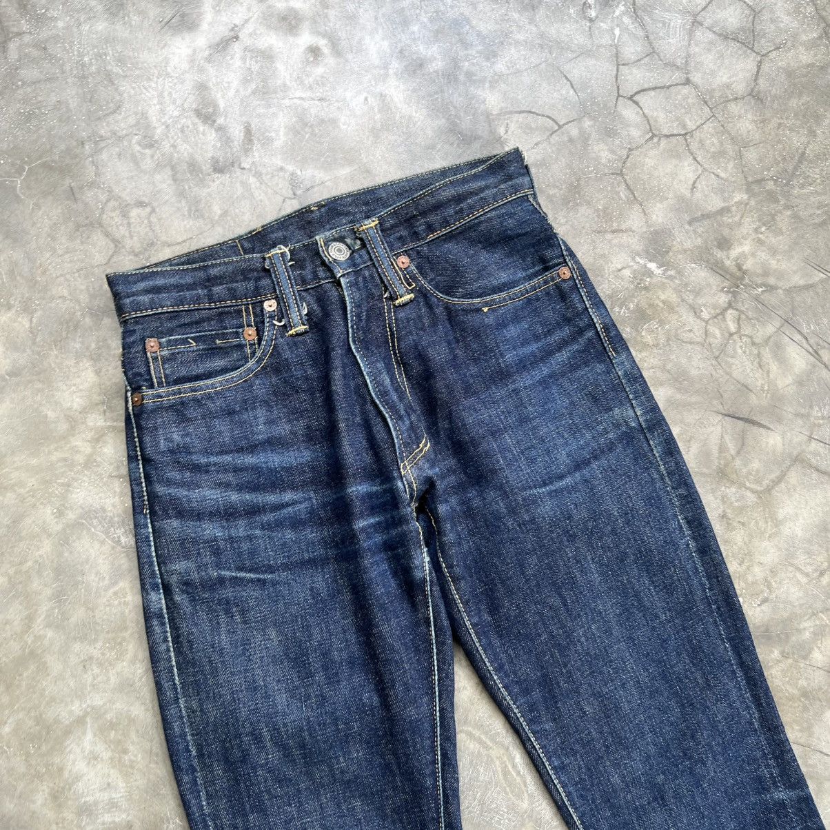 Japanese Brand 2000’s Skull Jeans by An Alchemist Distressed Flared Jeans Size US 26 / EU 42 - 3 Thumbnail