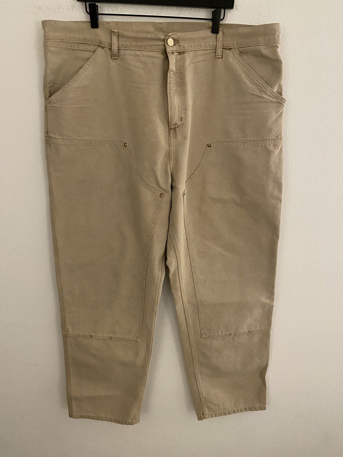 image of Carhartt Wip Double Knee Faded Pant 40 in Tan, Men's