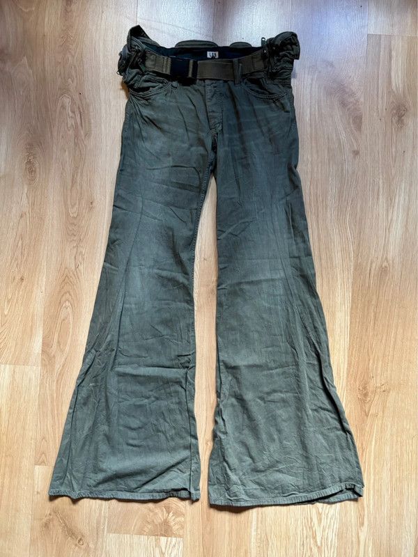 2000'S L.G.B. Utility Belt Flared Pants